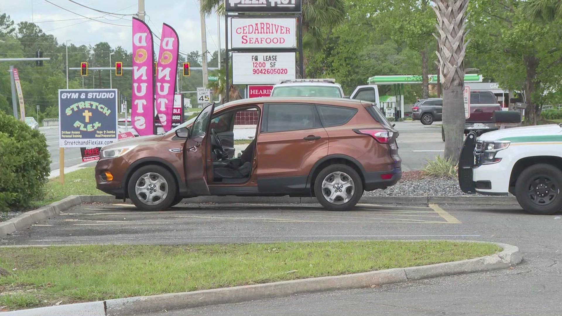 Police were engaged in a standoff Wednesday in the parking lot of the McDonald's on Blanding Boulevard in Middleburg.