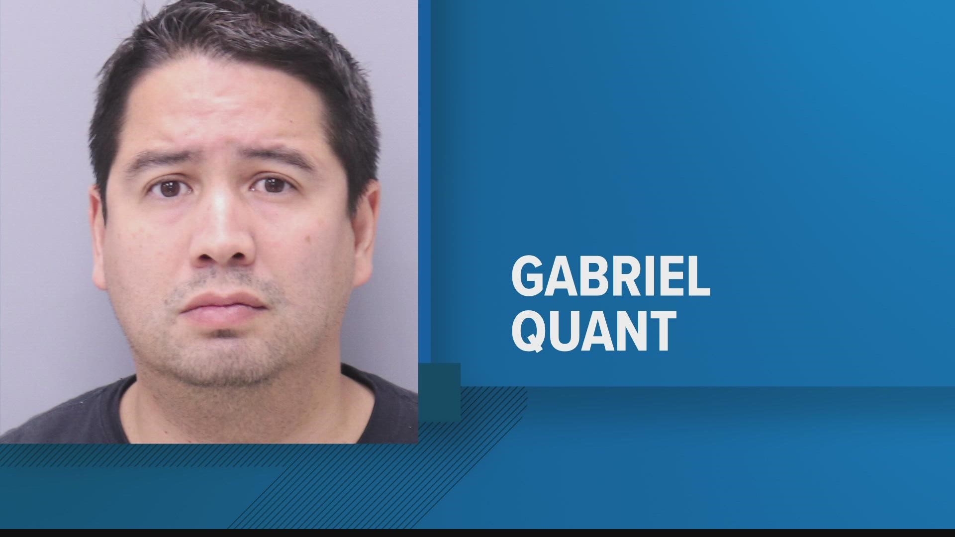 Gabriel Quant, 41, was arrested Wednesday for child abuse after allegedly breaking an infant's leg, telling deputies he "snapped" changing the child's diaper.