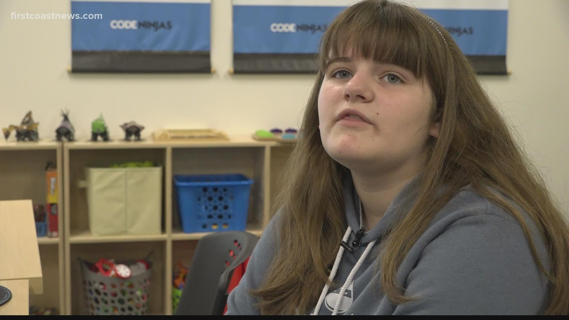 Cameryn Roberts is 14 years old and she's a coder.