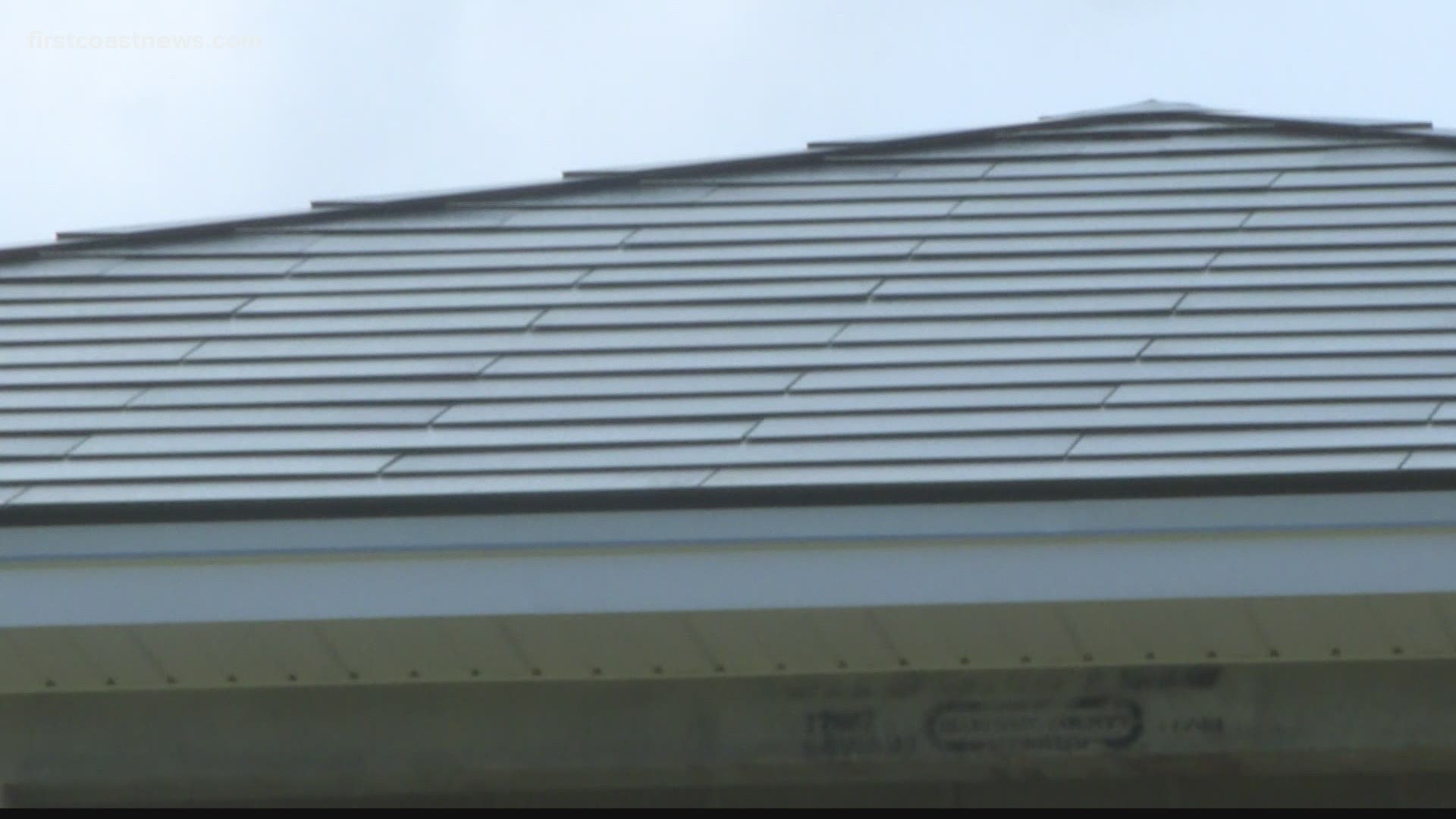 The shingles will help to power the home and the couple's car. The solar roof cost as much as a brand new regular roof.