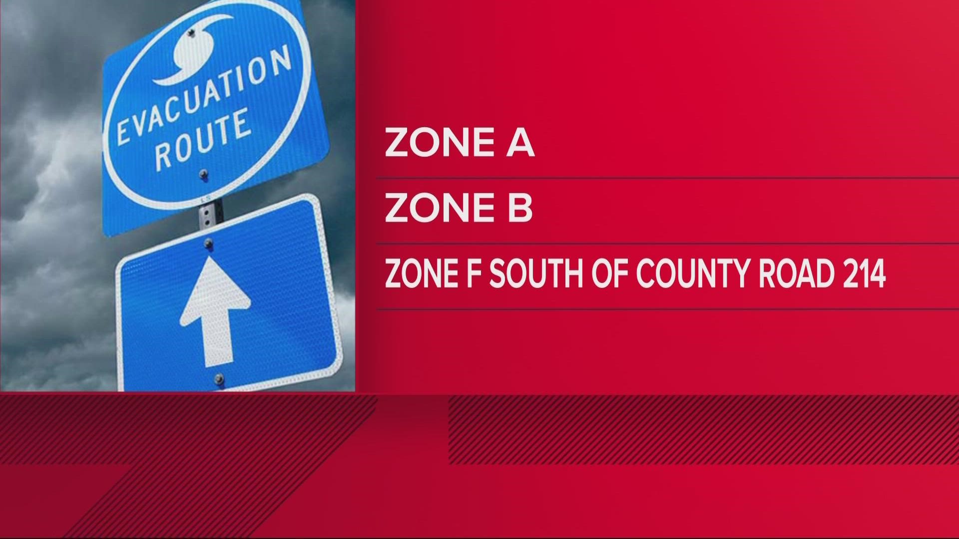 The news comes as Hurricane Ian continues its approach toward the First Coast. Call 904-824-5550 to find your zone.