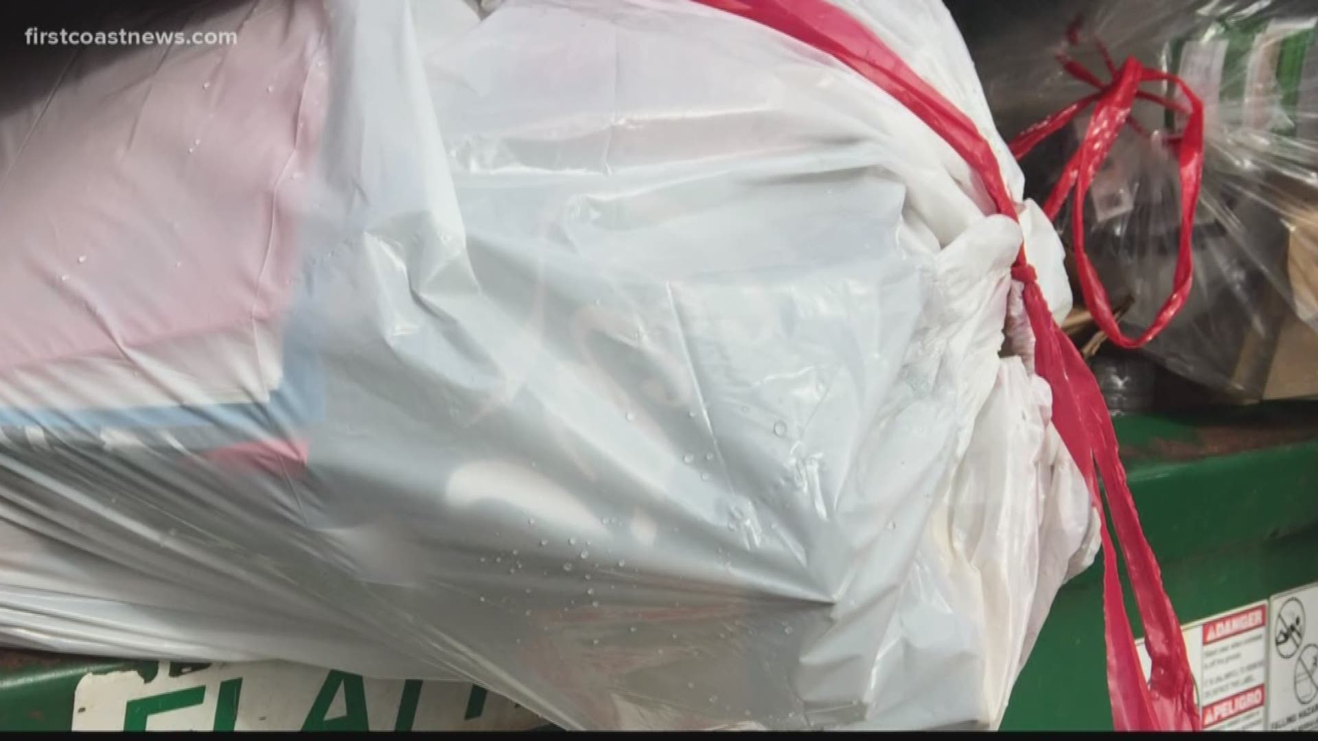 A lot of people in their homes will collect their recyclable items in plastic bags or trash bags. Then they dump it, but the plastic bags need to be separated.