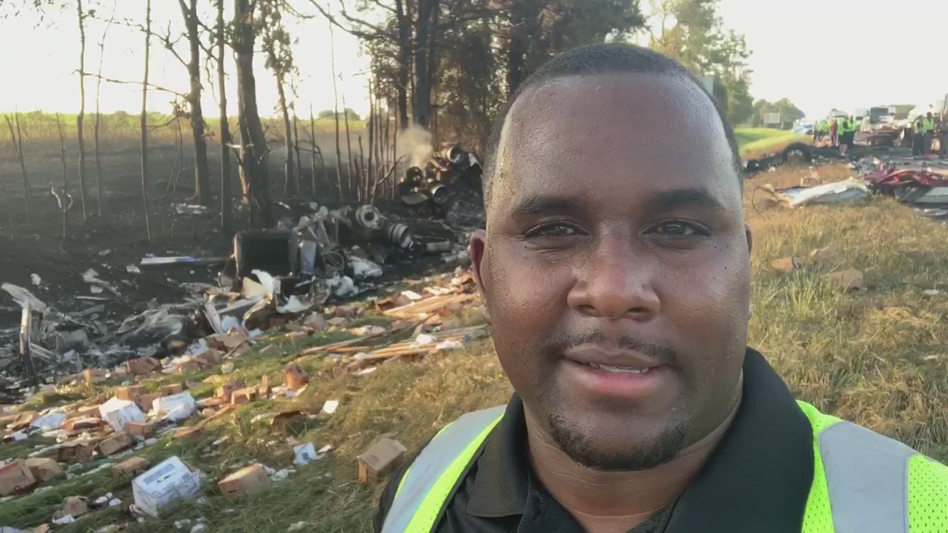One person was killed in a fiery crash on I-75 southbound in Lake City. Florida Highway Patrol says the crash, which happened near Mile Maker 413, involved three semi-trailers and an SUV.