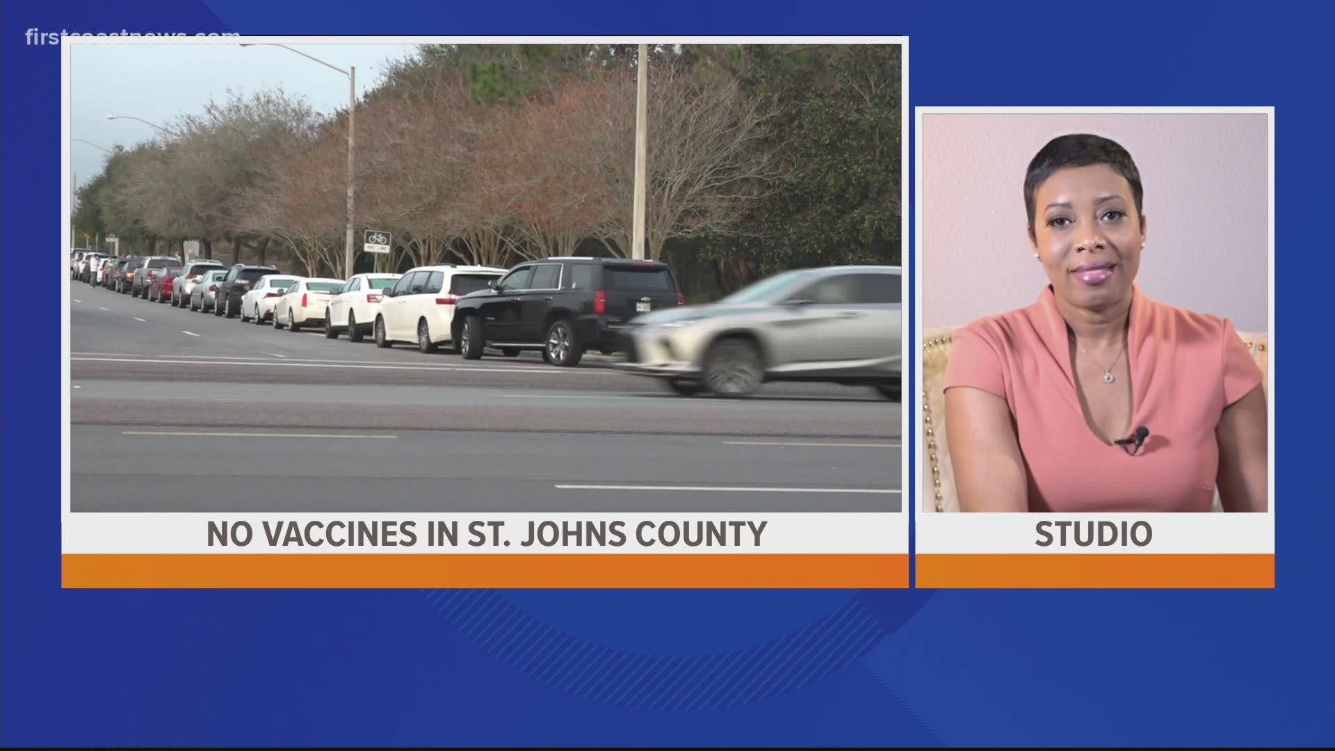 The county says it's given out all of its available vaccines and that no new appointments are being made.