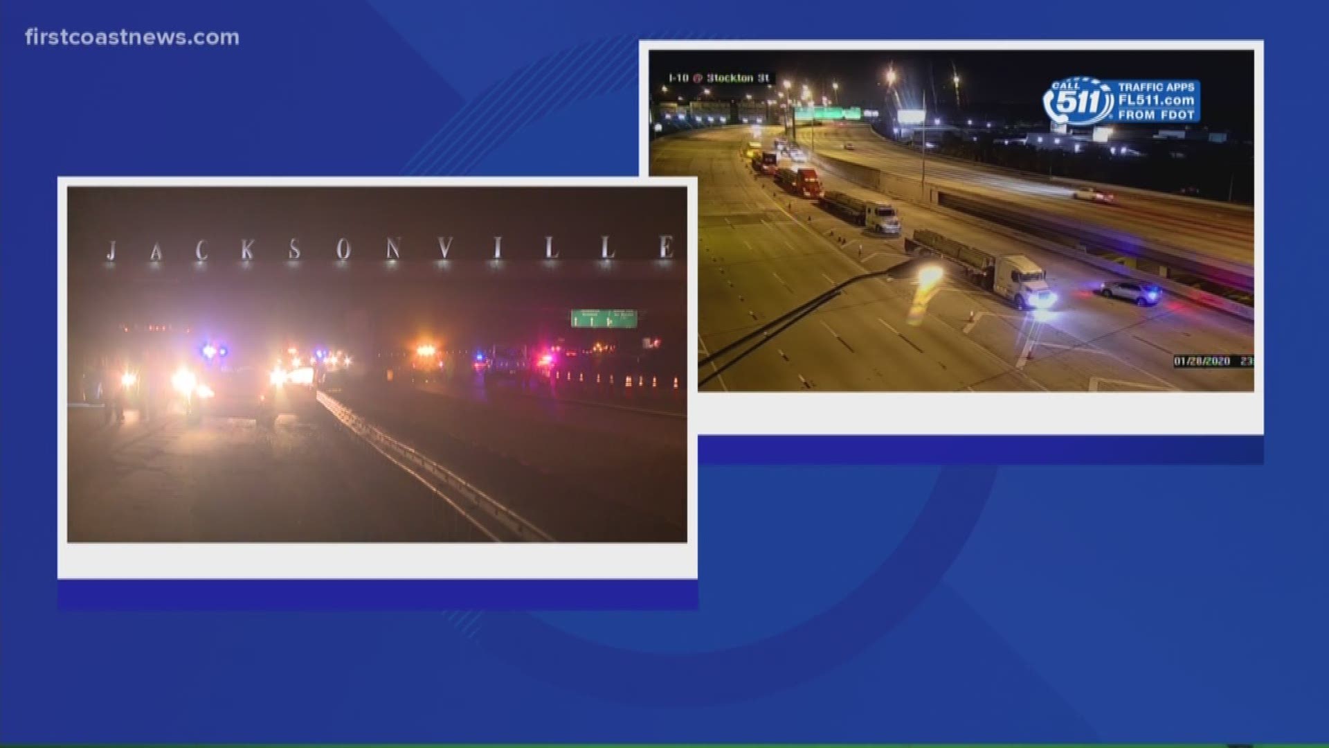 A deadly crash is blocking multiple lanes of I-95 southbound at Old St. Augustine Road, according to Florida Highway Patrol.