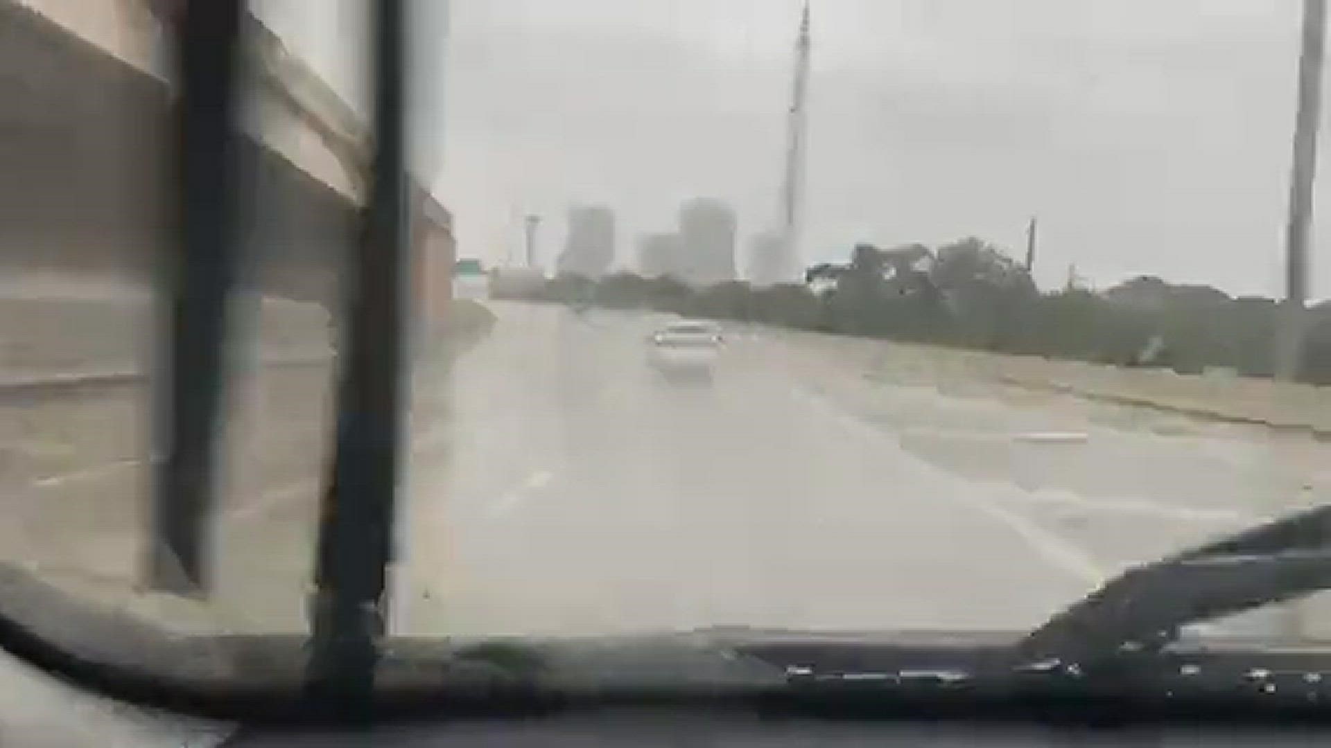 A time-lapse video shows the rainy conditions along the drive into Downtown Jacksonville via the Main Street Bridge.
Credit: anne schindler