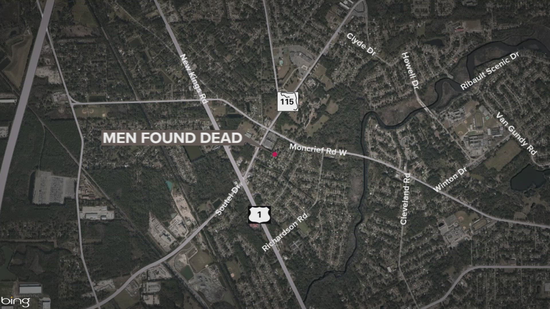 The Jacksonville Sheriff's Office says two men were found dead inside a vehicle Friday night. The circumstances surrounding the deaths are unknown.