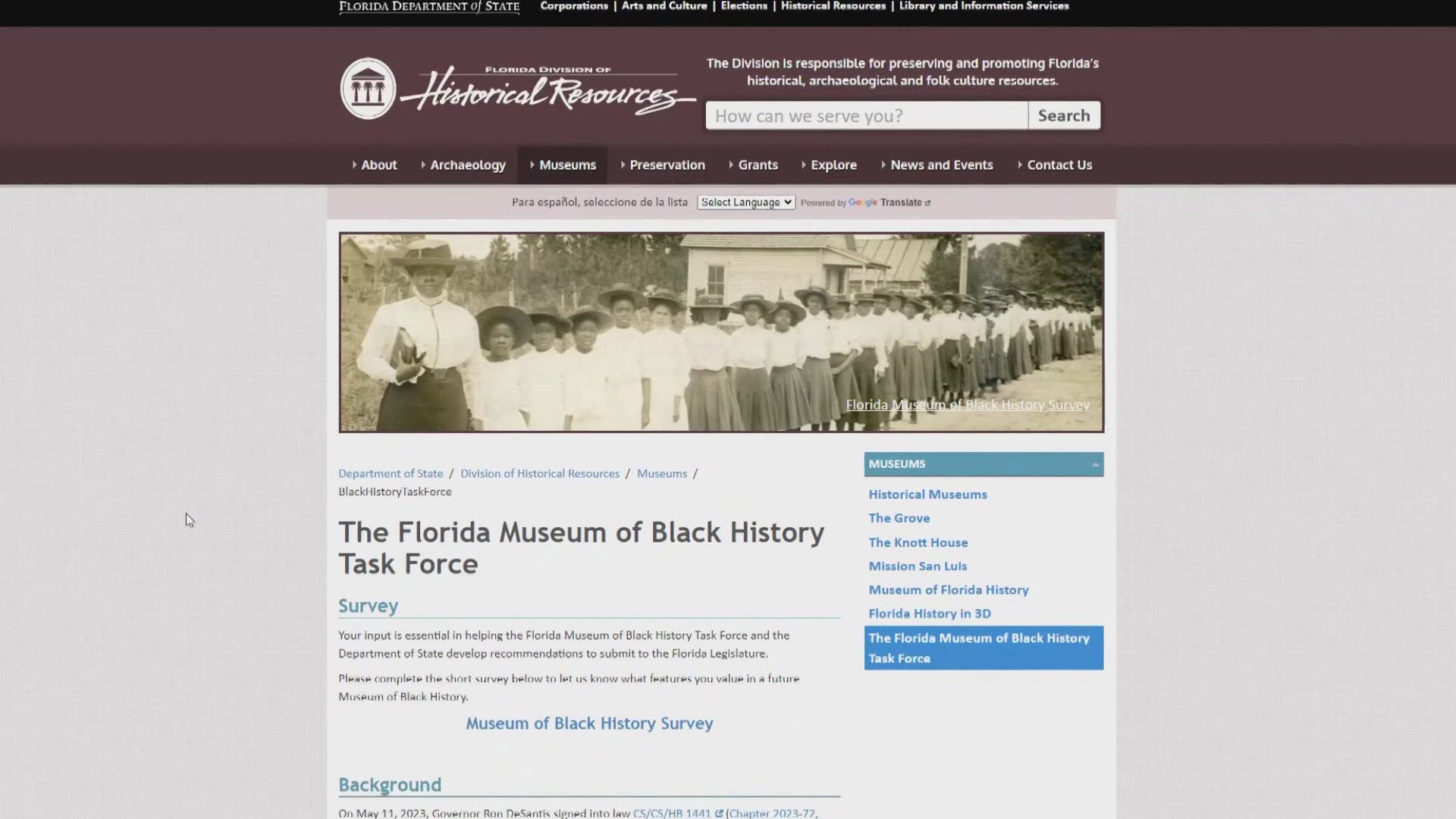 On Friday, the Florida Museum of Black History Task Force will meet to recommend the site. One location in consideration is in St. Johns County.