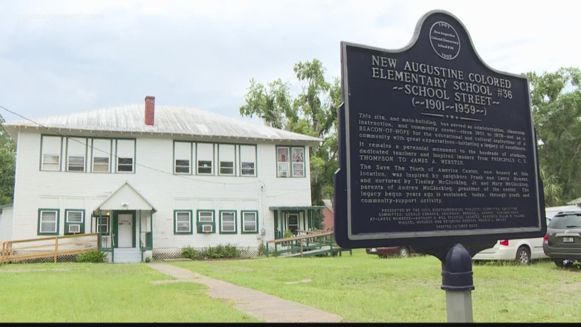 The site was a school for African Americans in St. Augustine in the early 1900s and now a group is trying to save it.