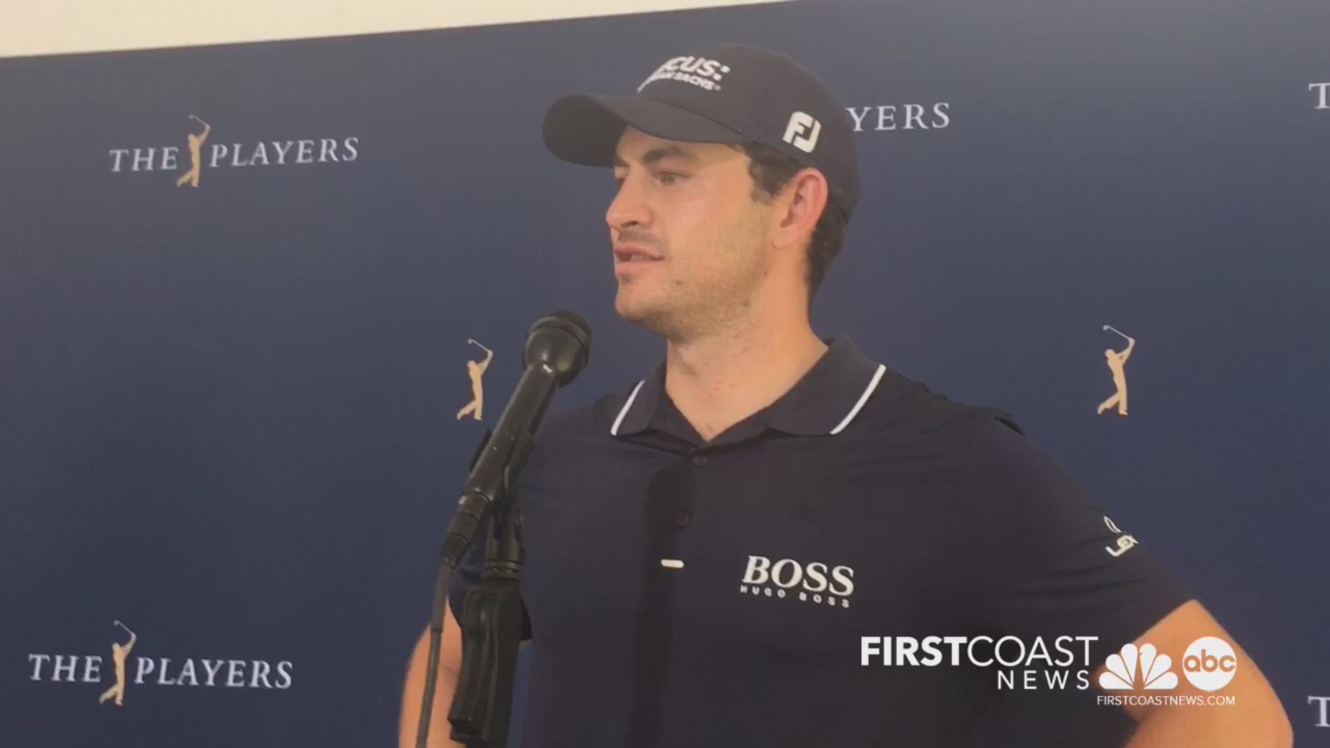 Patrick Cantlay talked Thursday about the PGA Tour's decision to bar fans from TPC Sawgrass during the final three days of play.