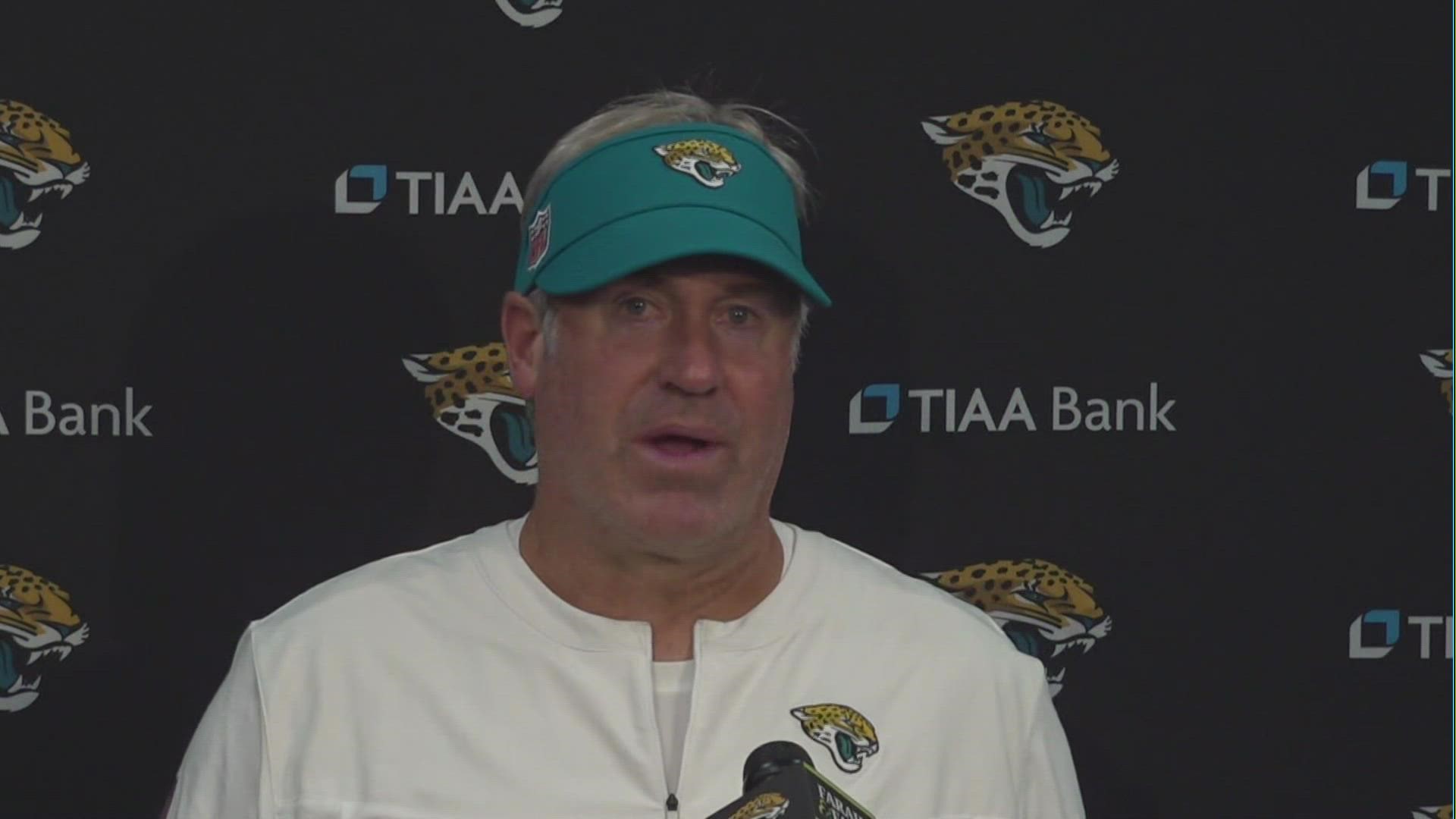 Jaguars HC Doug Pederson wants to see team learn from Steelers game