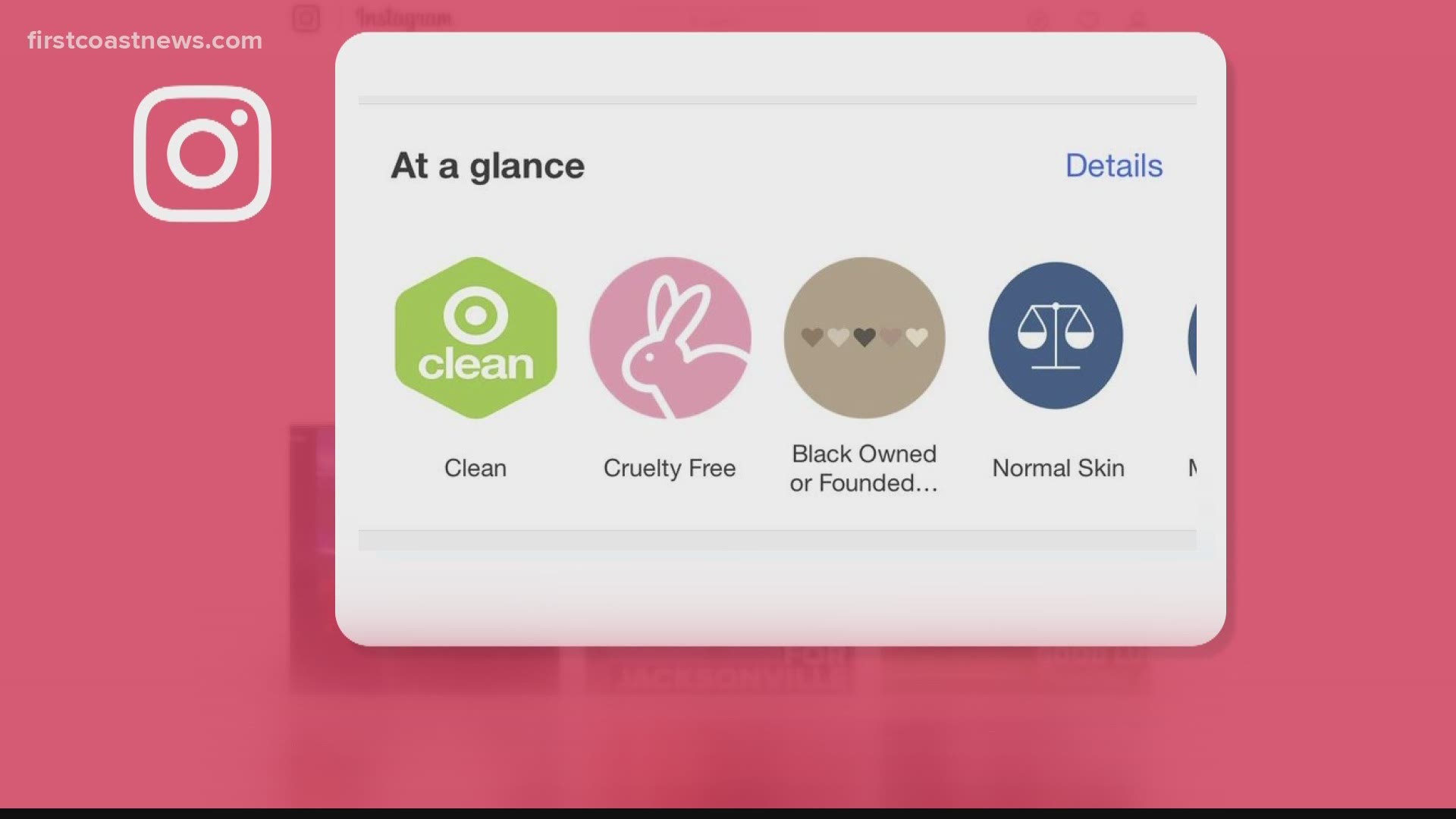 The badge can be seen on Target's 'At a Glance' section.