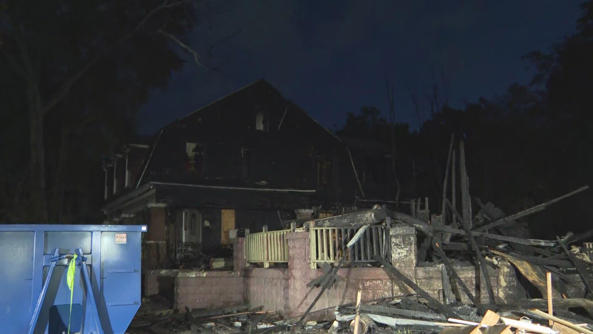 The Jacksonville Fire and Rescue Department says the fire at the house on North Market Street happened around 11:45 p.m. on Tuesday.