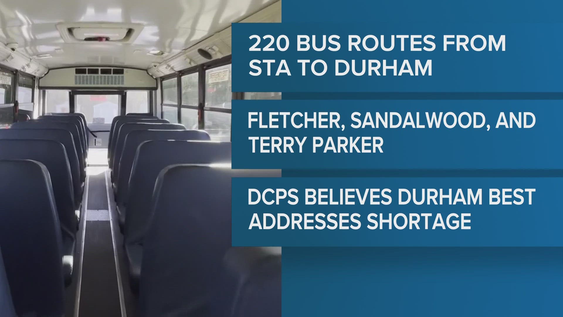 The contract will start next year and will impact bus routes in the Fletcher, Sandalwood, and Terry Parker High School areas.