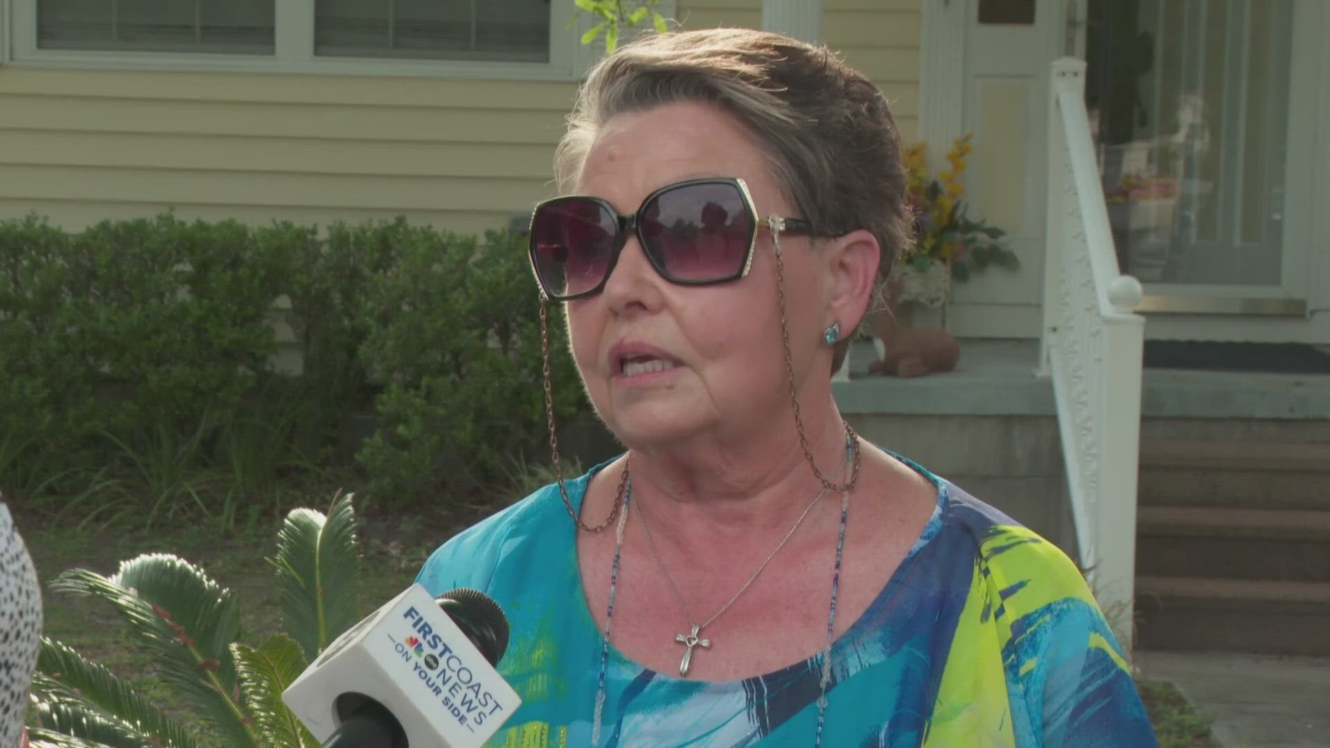 Sheryl Anglin was shocked when she came home and found out someone had been shot in her backyard.