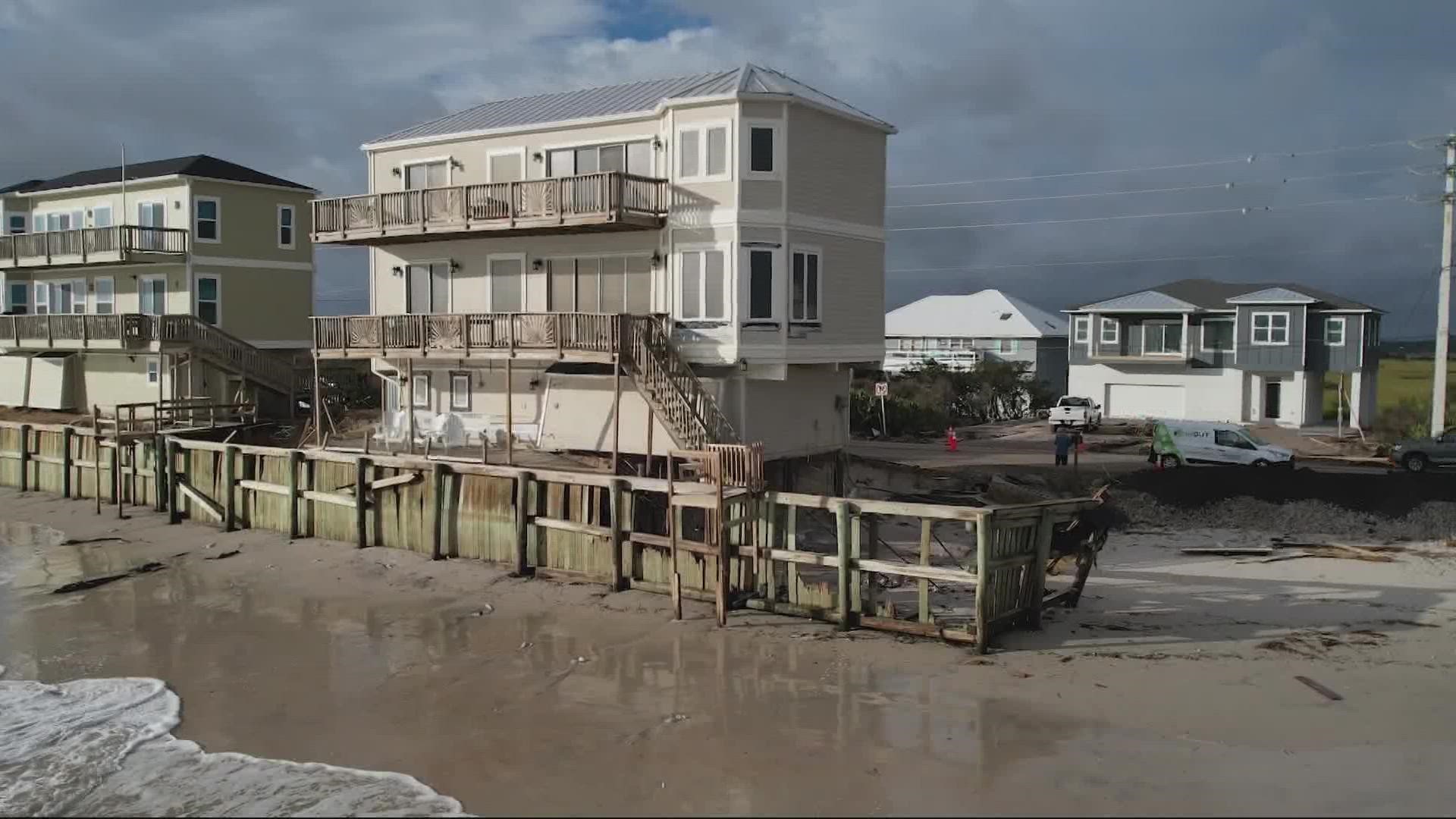 Viewers are wondering if their tax dollars pay for dune re-nourishment and repairs even when the damage is in front of private homes.