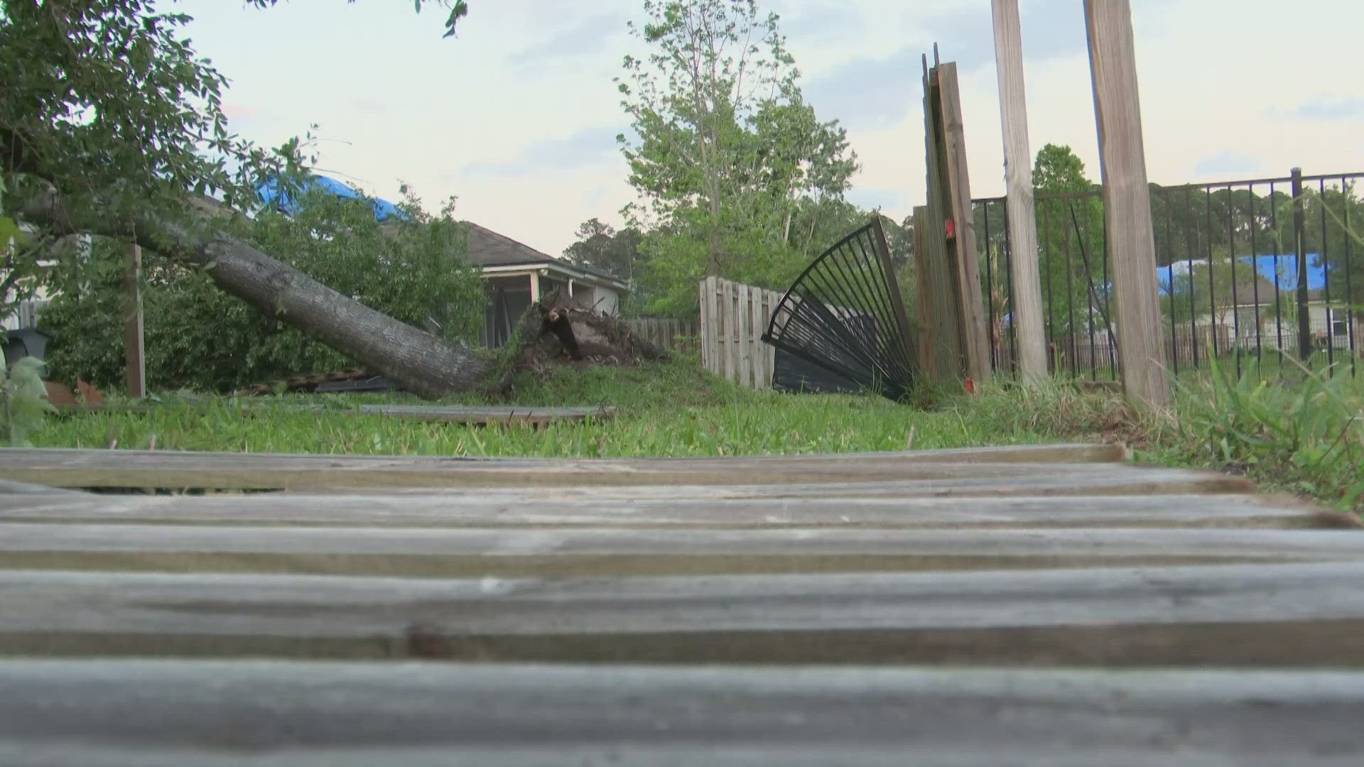 Tree and roof damage is now plaguing residents in the aftermath of Thusday's severe storms.