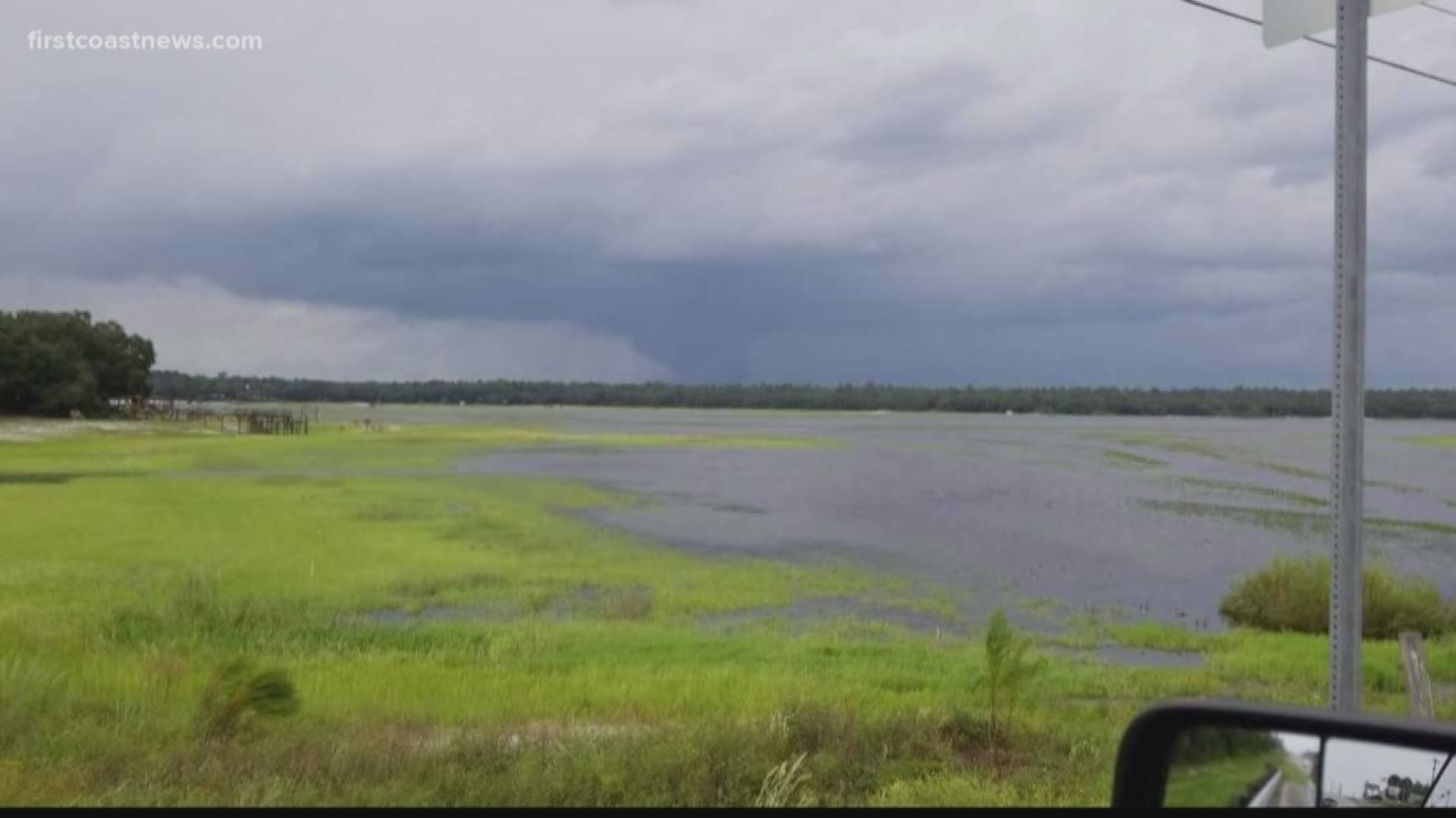 The Clay County Sheriff's Office confirmed a tornado has touched down in western Clay County, related to outer bands of Hurricane Michael.