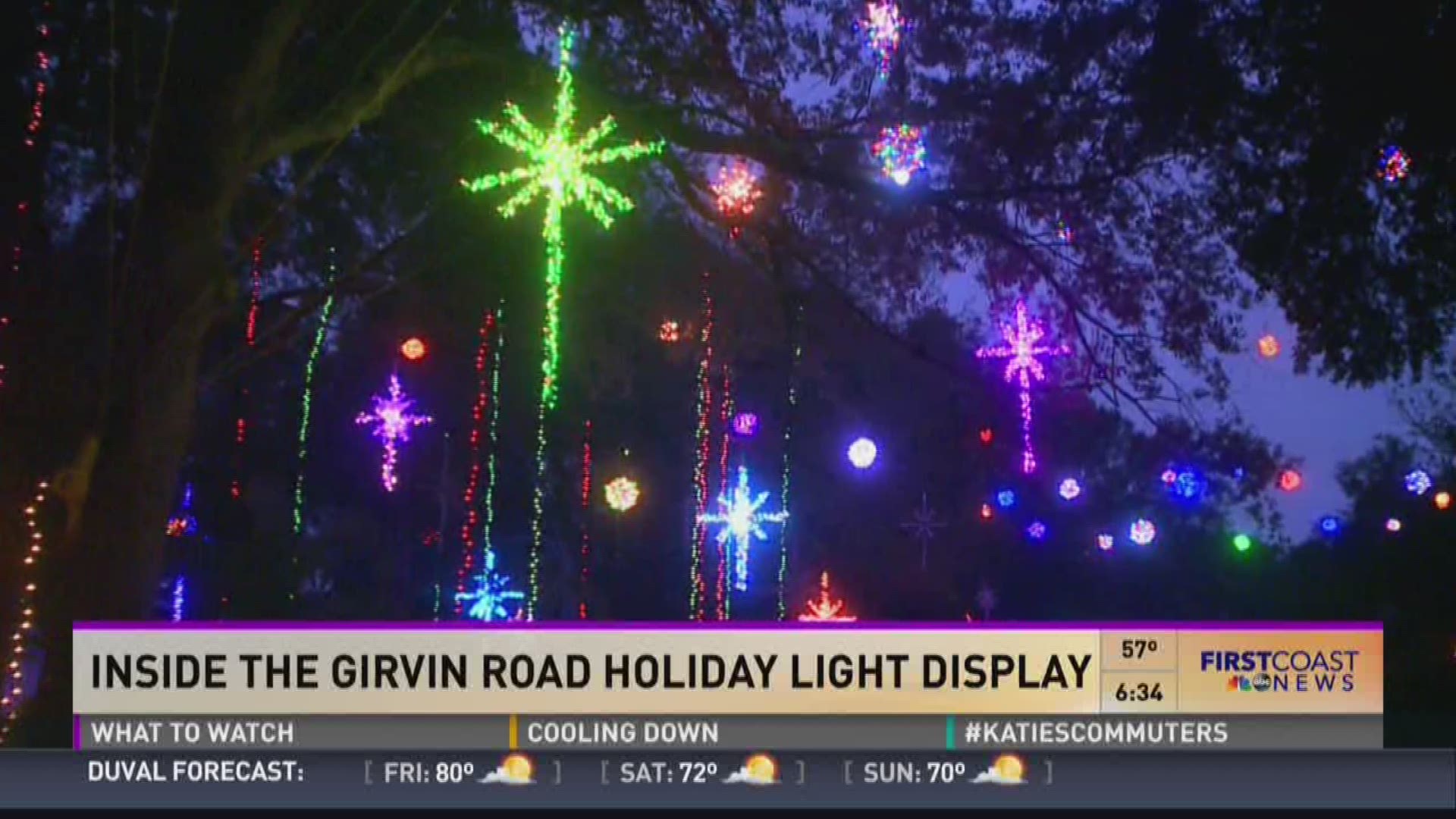 Inside the Girvin Road holiday light display