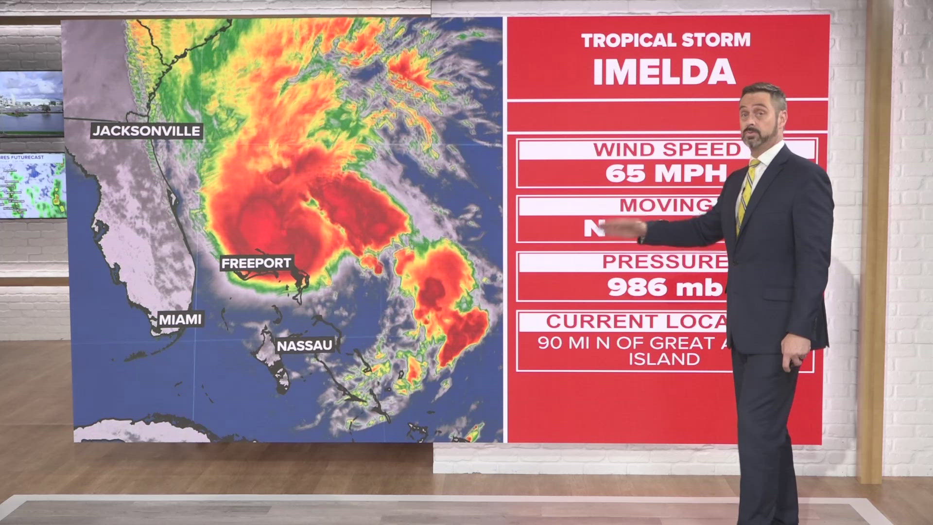 We're looking at all potential impacts of Imelda, currently a tropical storm in the Atlantic. 