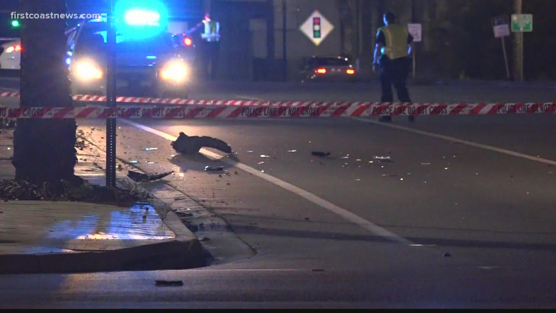 The driver said he looked down for a moment, and when he looked up, the woman was standing in the middle of the road.