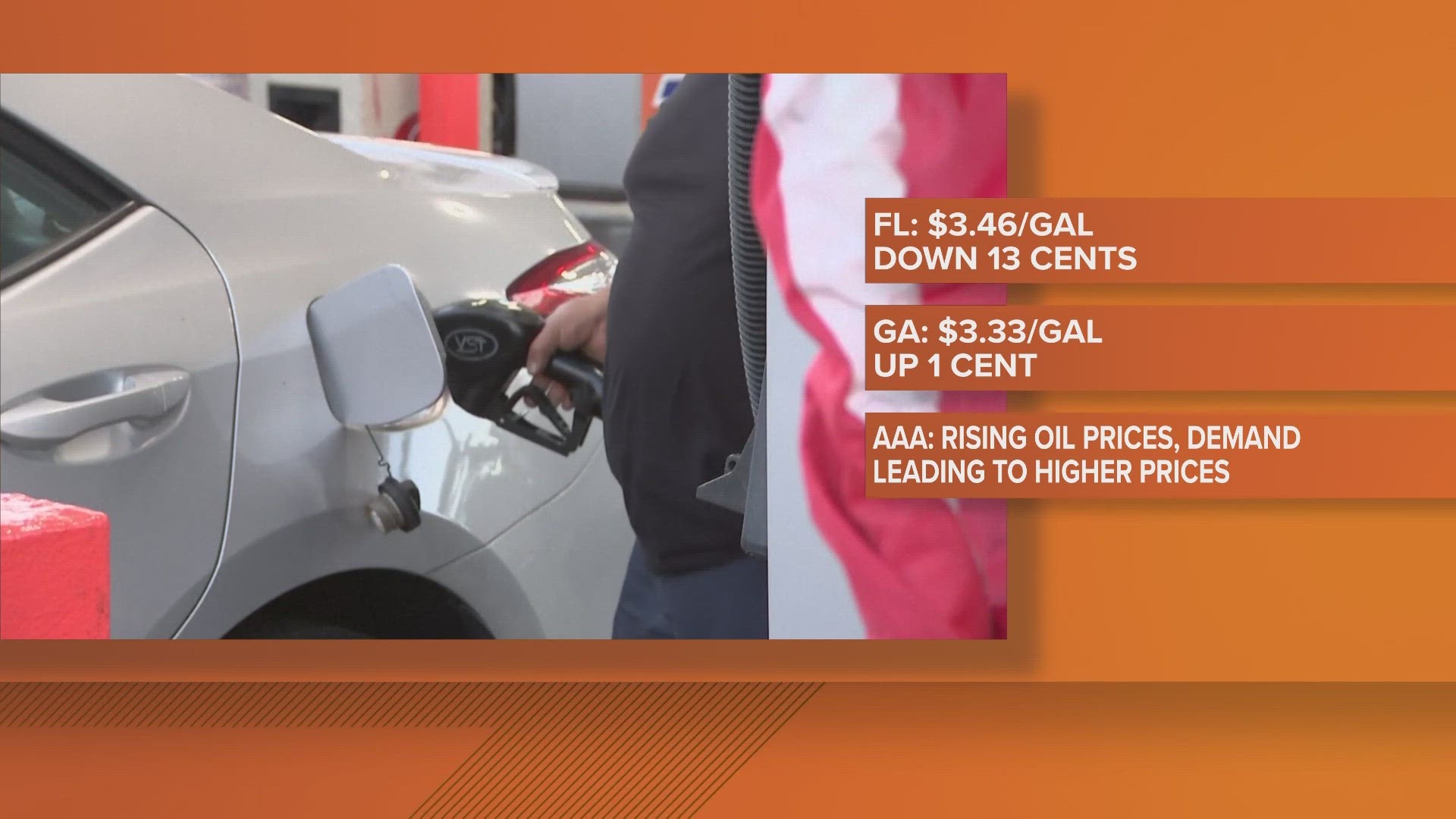 Drivers in Georgia are paying 1 cent more per gallon of gas compared to last week, according to AAA.