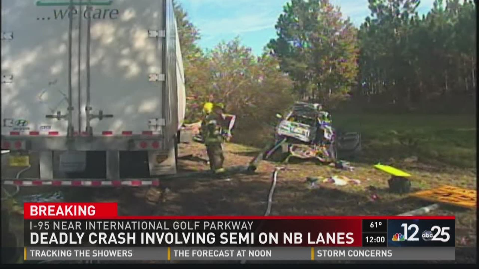 Fhp Investigating Deadly Crash Involving Semi On I 95 N 