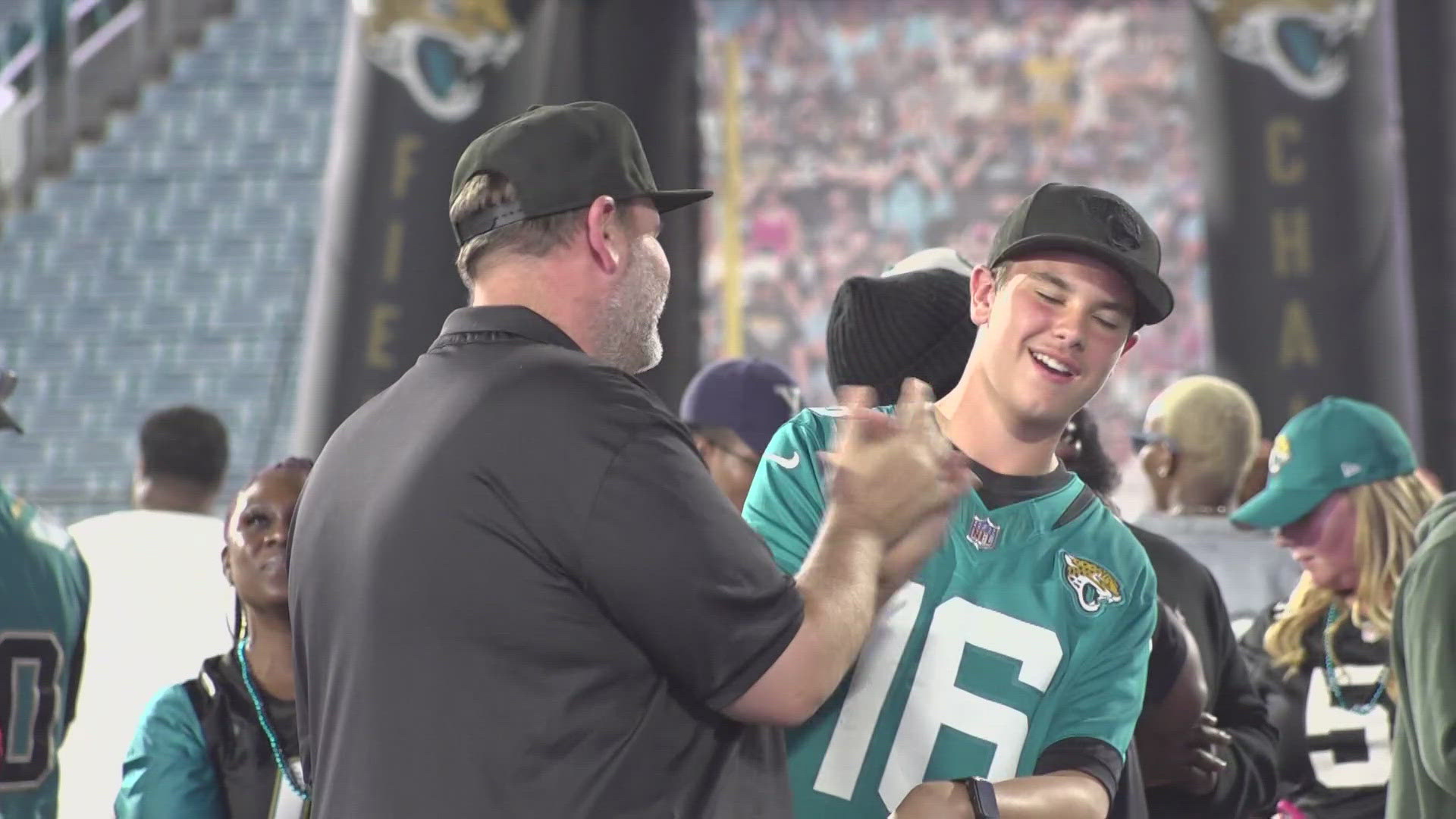 The '2024 DUUUVAL Draft Party' was held at EverBank Stadium Thursday night, as the team will be back on the clock with the No. 48 and 96 selections Friday.