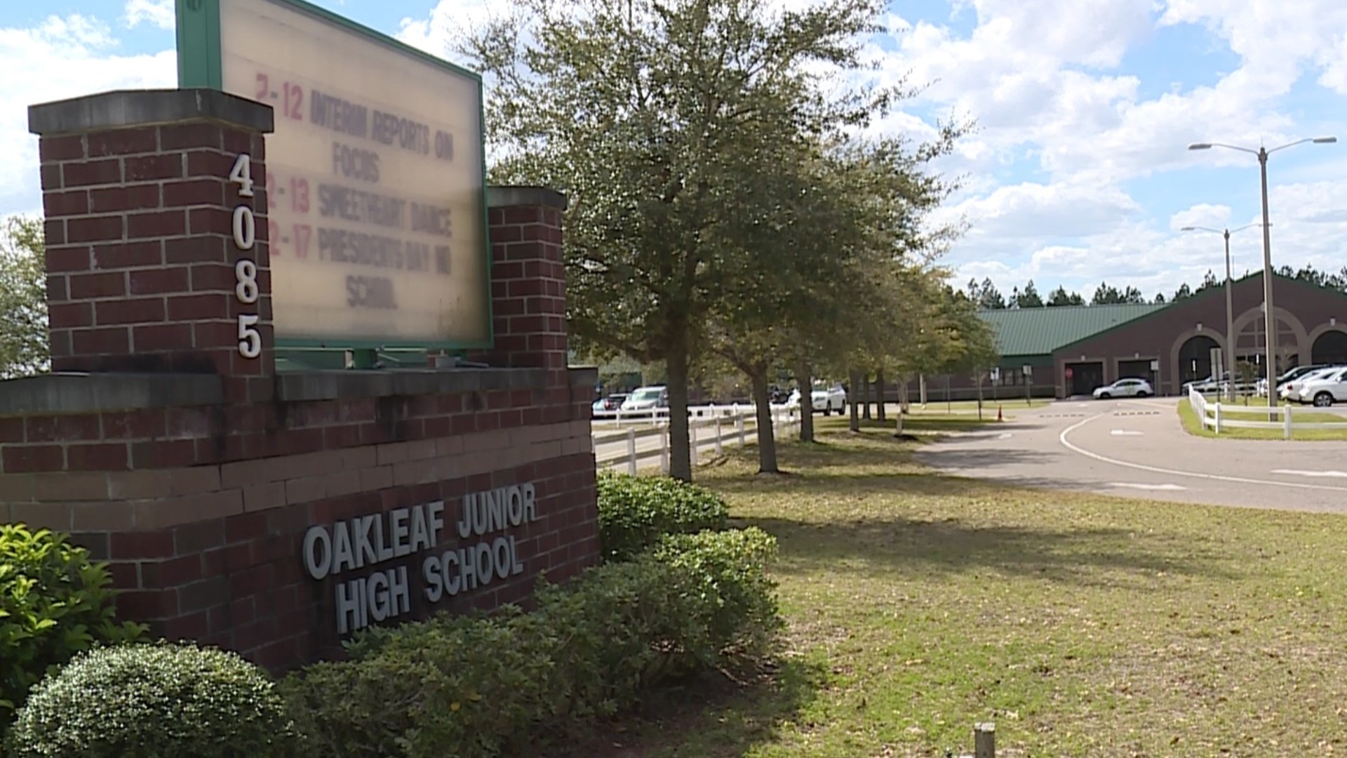 Clay County District Schools Police Department said the student involved is in custody and charges are pending.