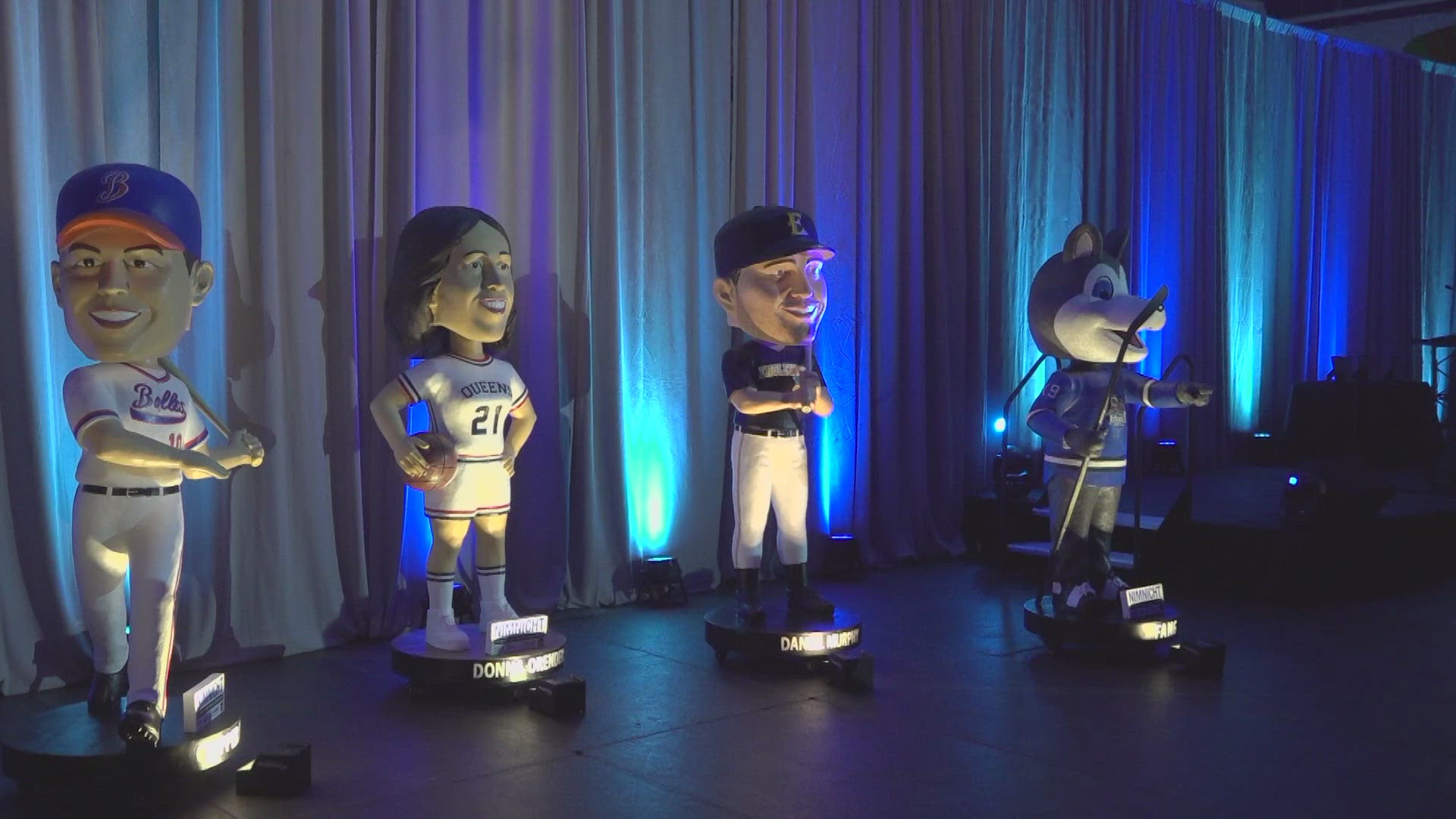 Four people and the Icemen mascot were inducted today, Tony Boselli, Daniel Murphy, Chipper Jones and Donna Orender.