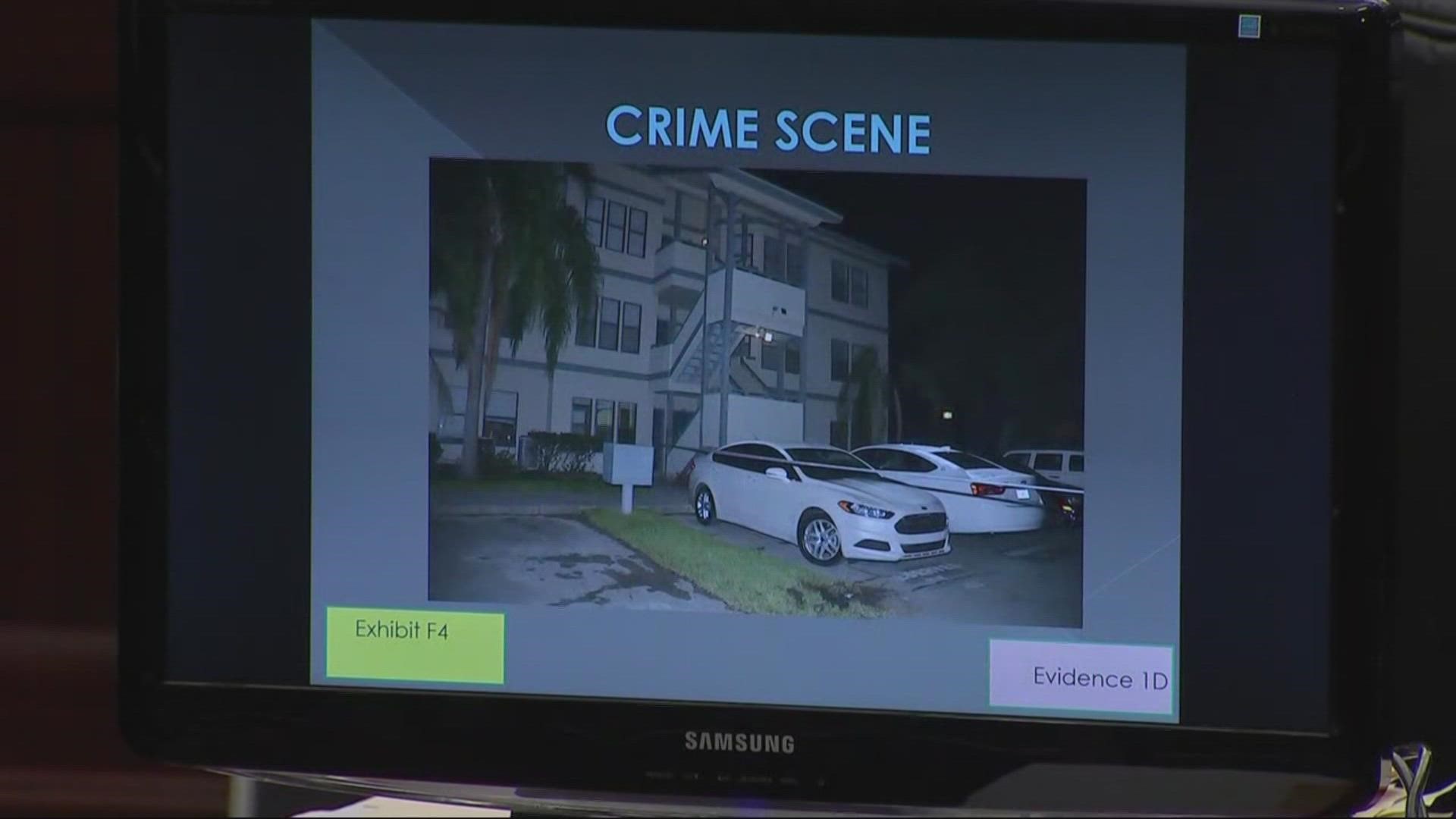 This morning the prosecution showed photos from inside the home after that deadly shooting.