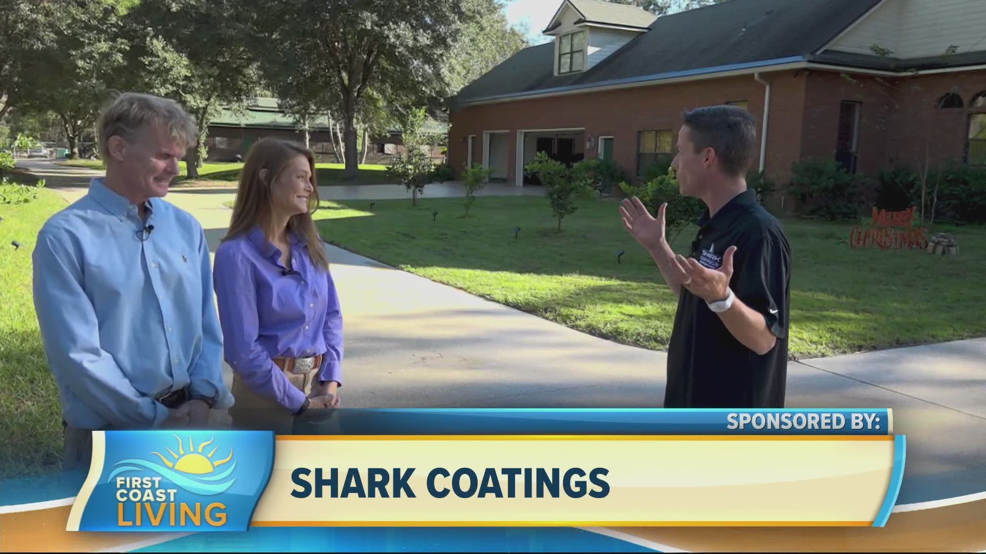 Ted and Elizabeth revamped their driveway with the help of Shark Coatings.