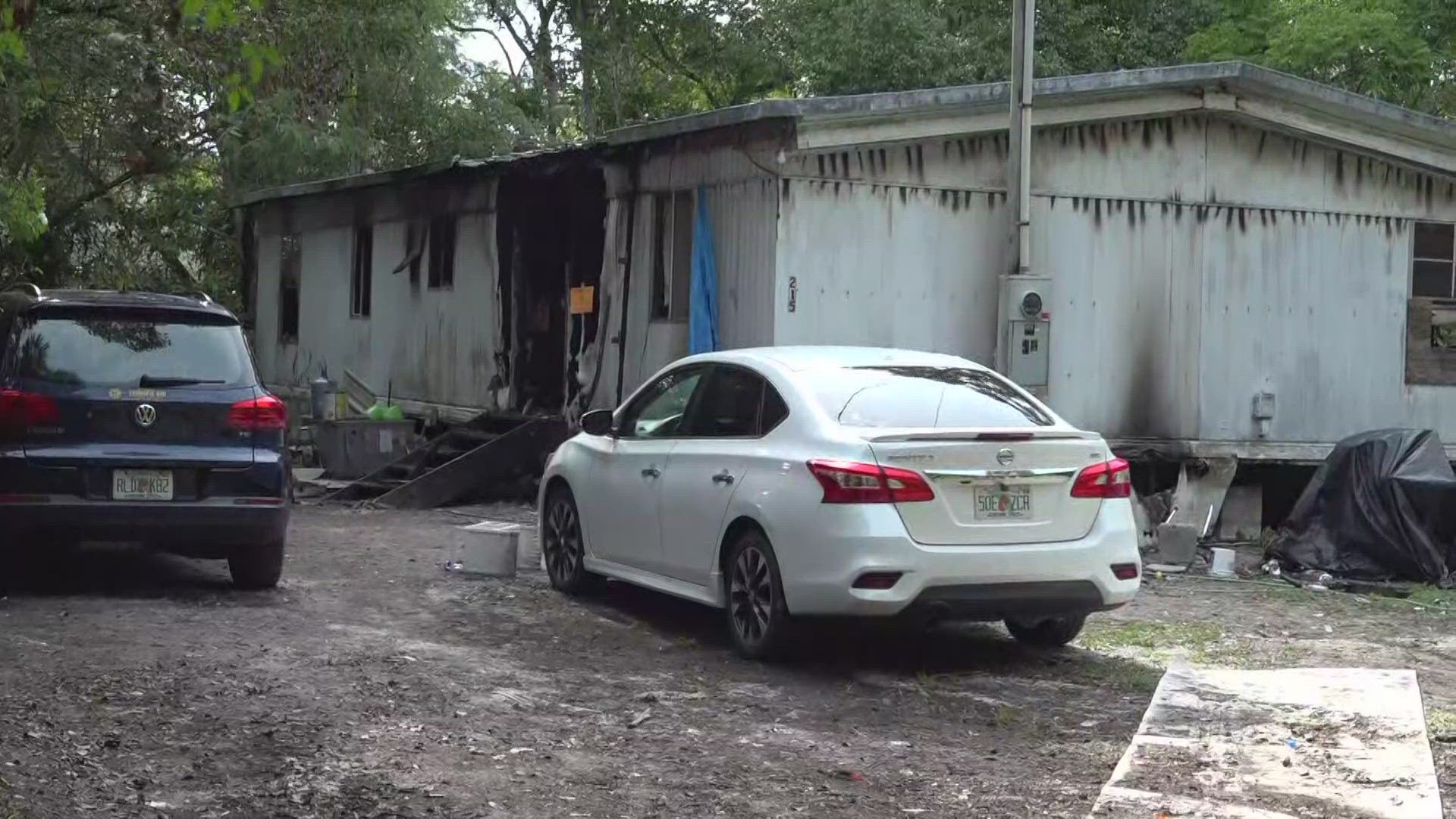 Officials called the fire "heavily involved," meaning the fire spread extensively and engulfed a large portion of the home.