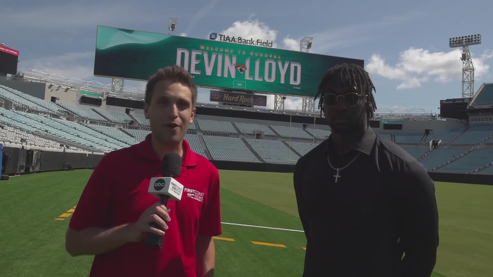 Watch: Jaguars introduce Devin Lloyd to Jacksonville