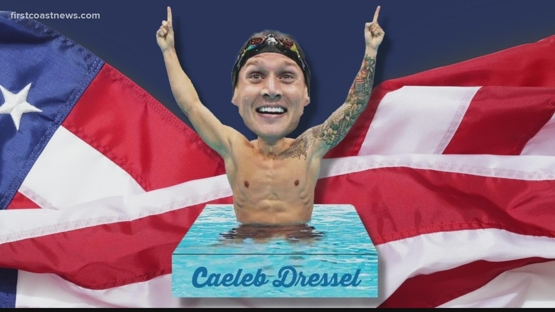 Jacksonville Olympian Caeleb Dressel has his own bobble head and some say that it doesn't represent his likeness.
