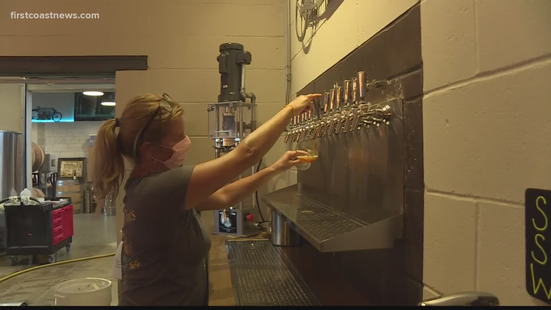 The state allows businesses classified as restaurants to serve alcohol on-premise, so many breweries are adding food to their menus.