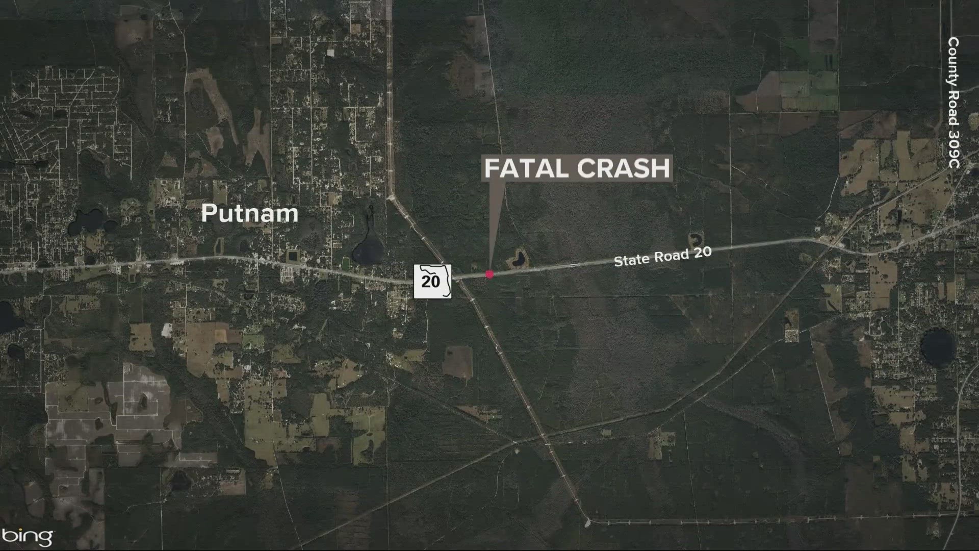 The crash took place in Putnam County Saturday afternoon.