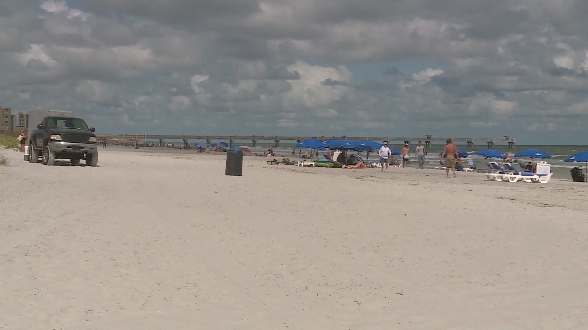 One person was transported to the hospital in critical condition and the other was transported in stable condition, Jacksonville Beach lifeguards said.