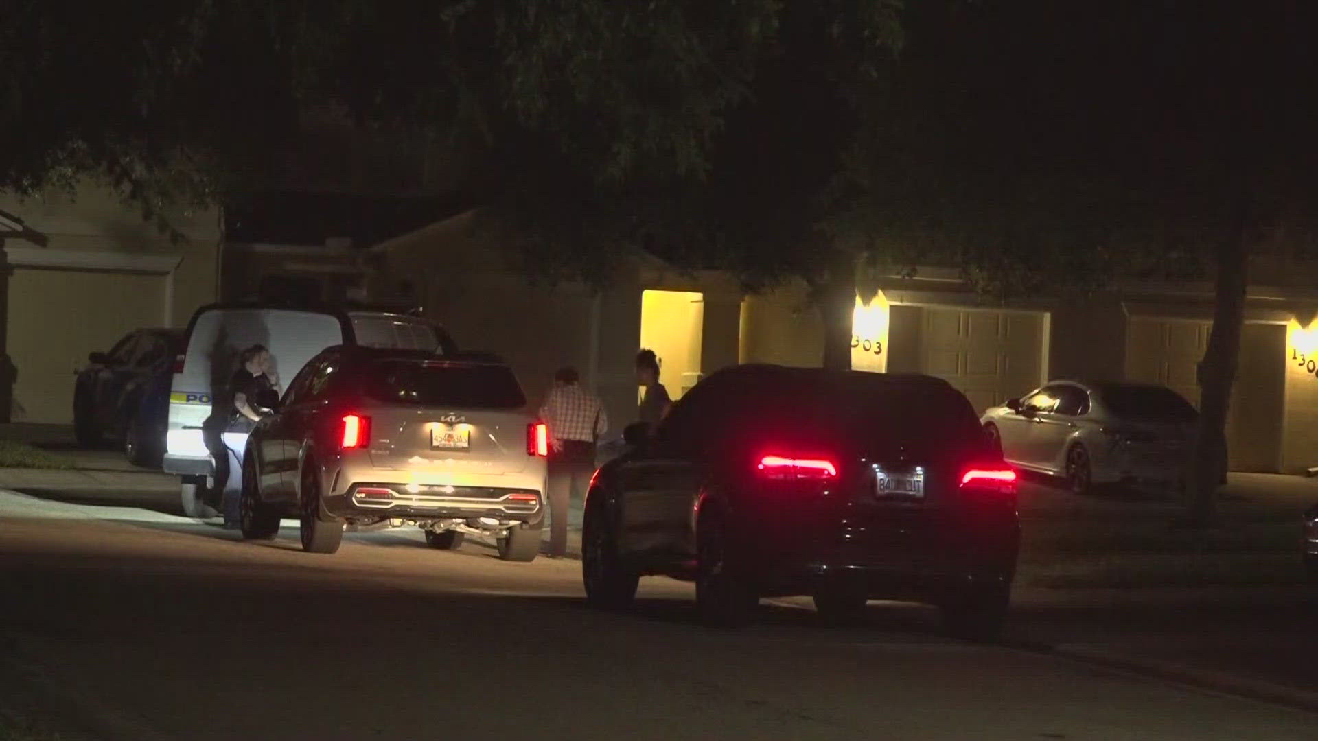 Police say the woman may have been shot from outside her condo and that the shooting appears to have been targeted.
