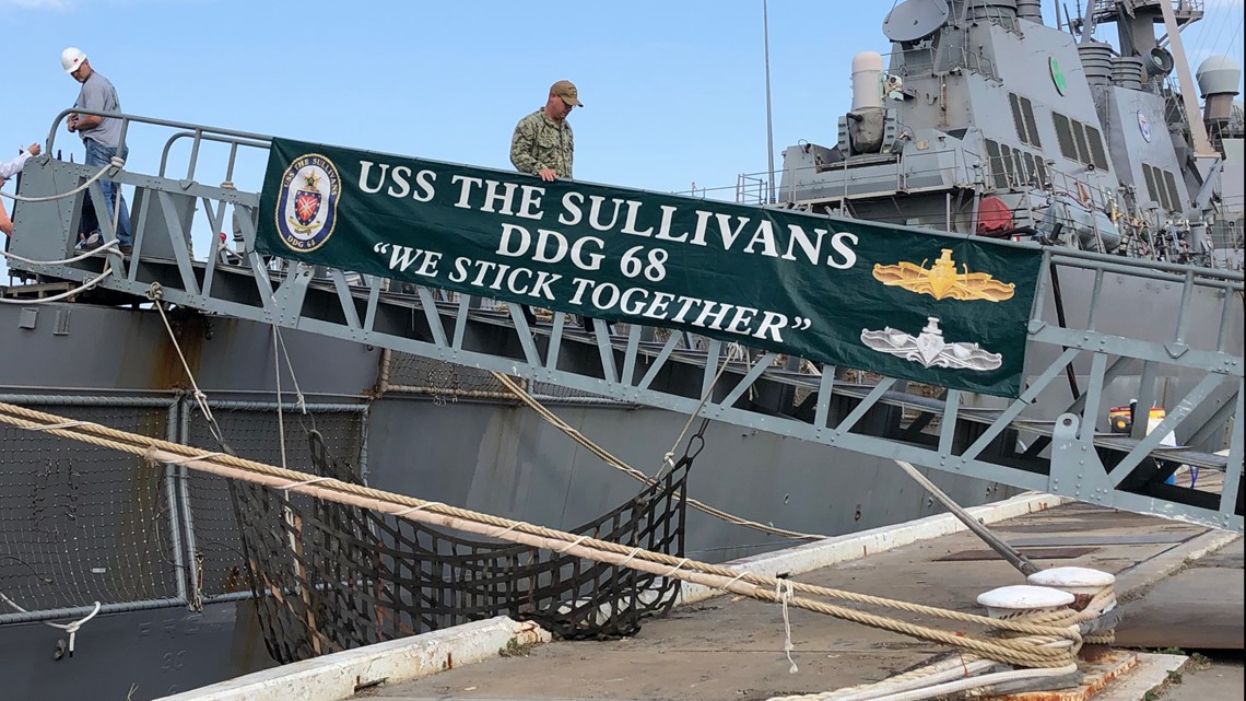 Sullivan family reunites on USS The Sullivans in Mayport to honor 5 ...
