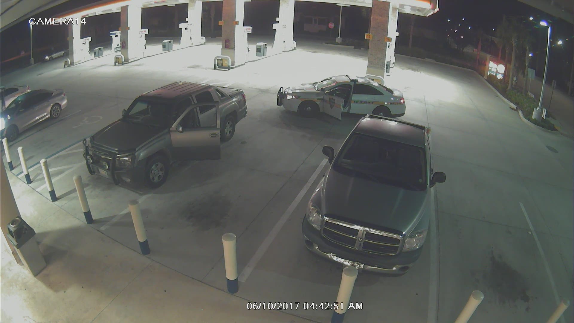 Surveillance video from the gas station on Atlantic Blvd.