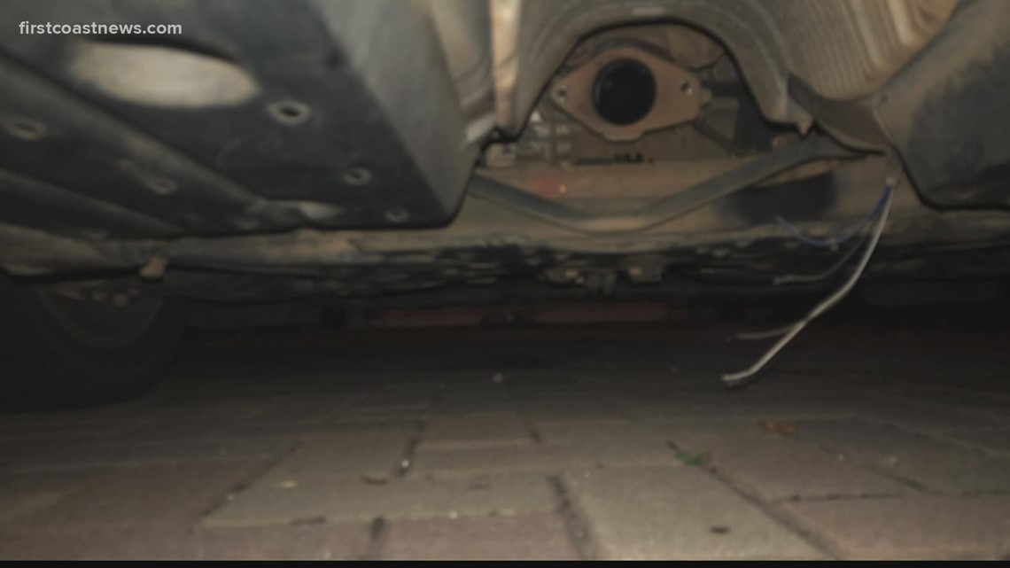 Catalytic converter theft leaves Jacksonville woman stunned with high