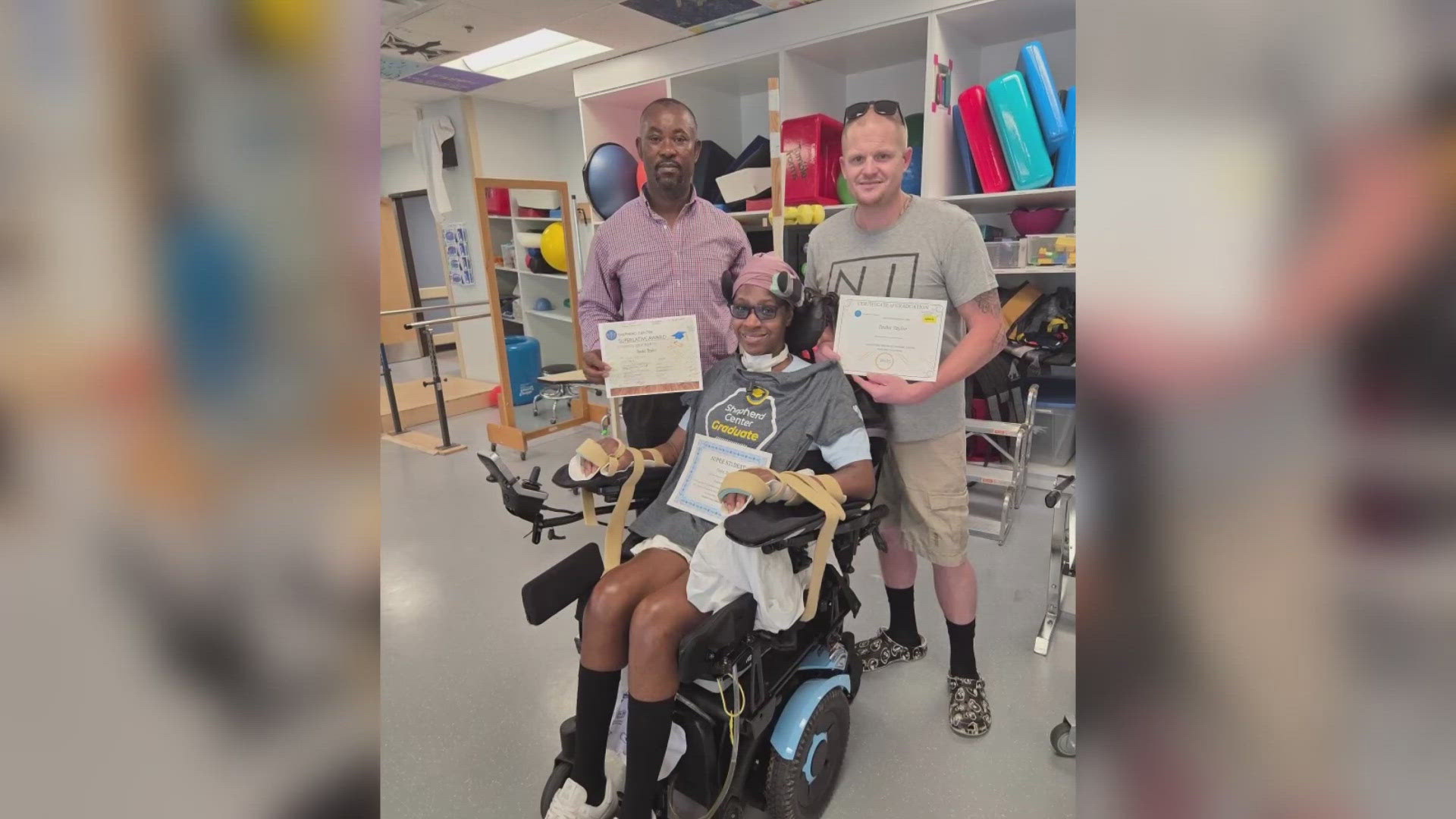 Latasha Taylor shares her survival story after being shot and paralyzed in a February ambush in Murray Hill. 