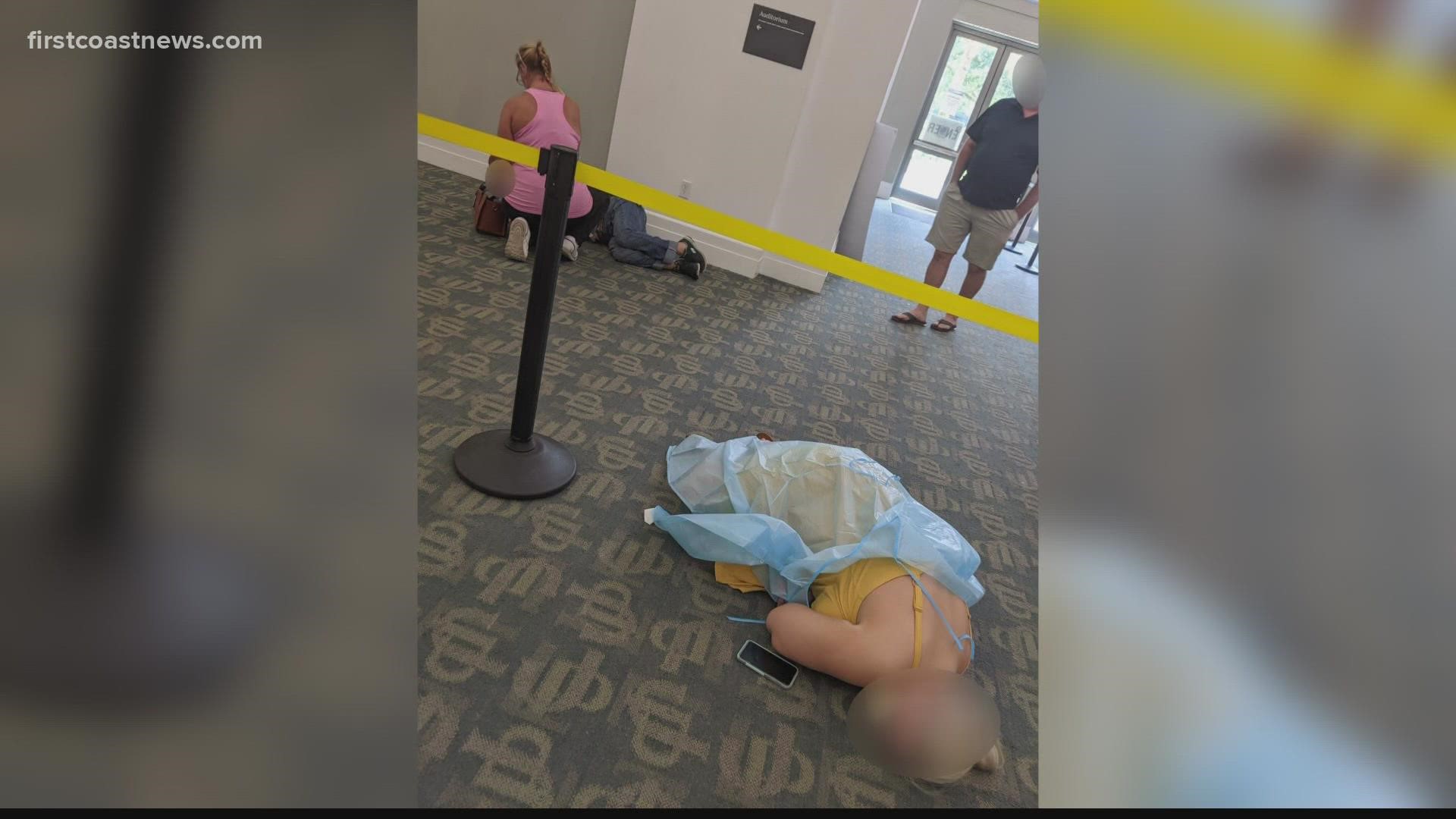 Man who took picture of patients lying on the ground at Jacksonville monoclonal treatment center talks to First Coast News