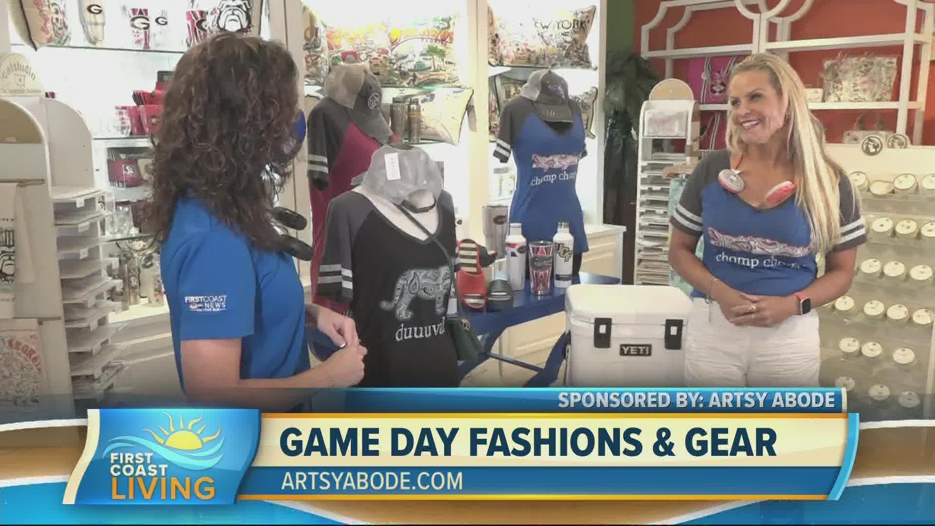 Artsy Abode carries local college football gear, as well as Jaguars gear to get you ready for the weekend!