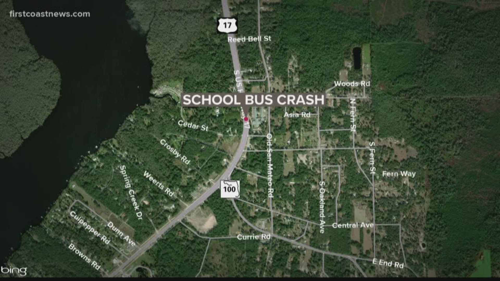 A school bus carrying 38 students was involved in a traffic accident at the intersection of Beach Boulevard and US-17, police said.