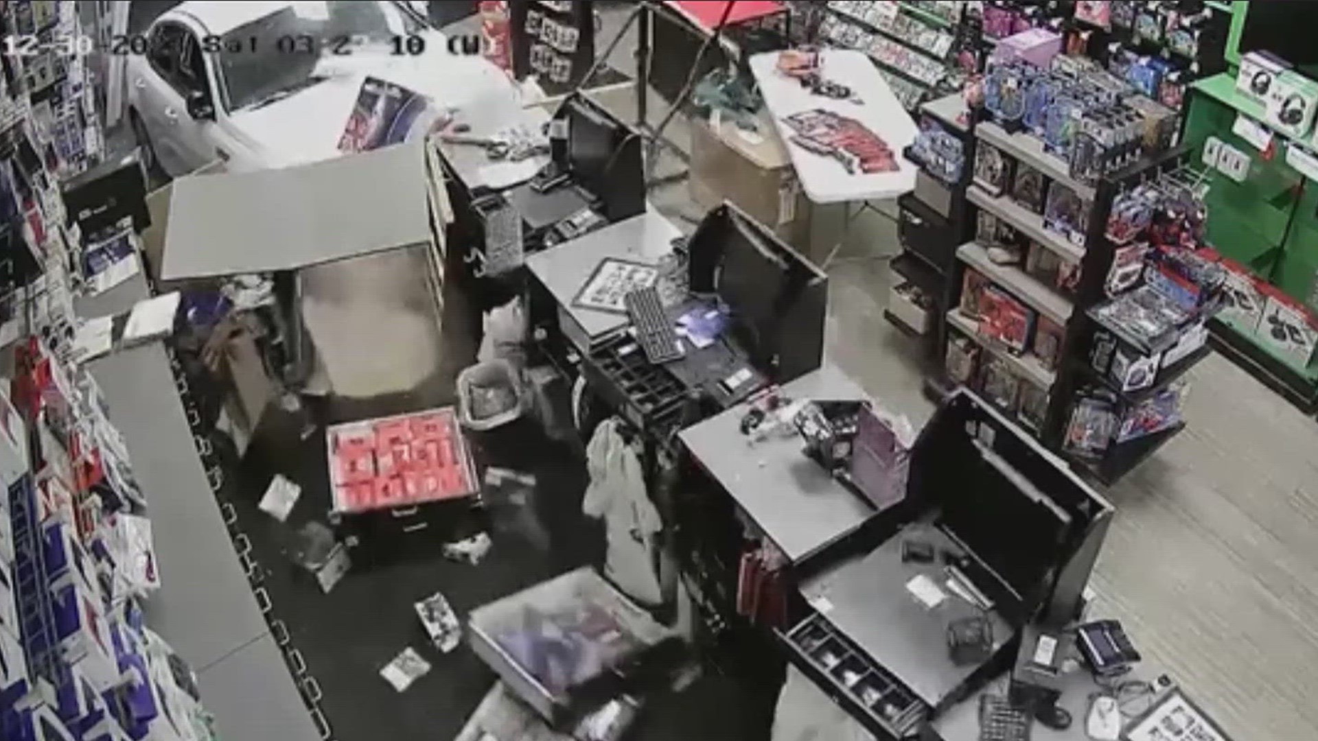 Multiple burglaries at GameStop stores were reported in Jacksonville between Dec. 30 and Jan. 1. Police say cameras caught a 13 year-old and 17-year-old in the act.