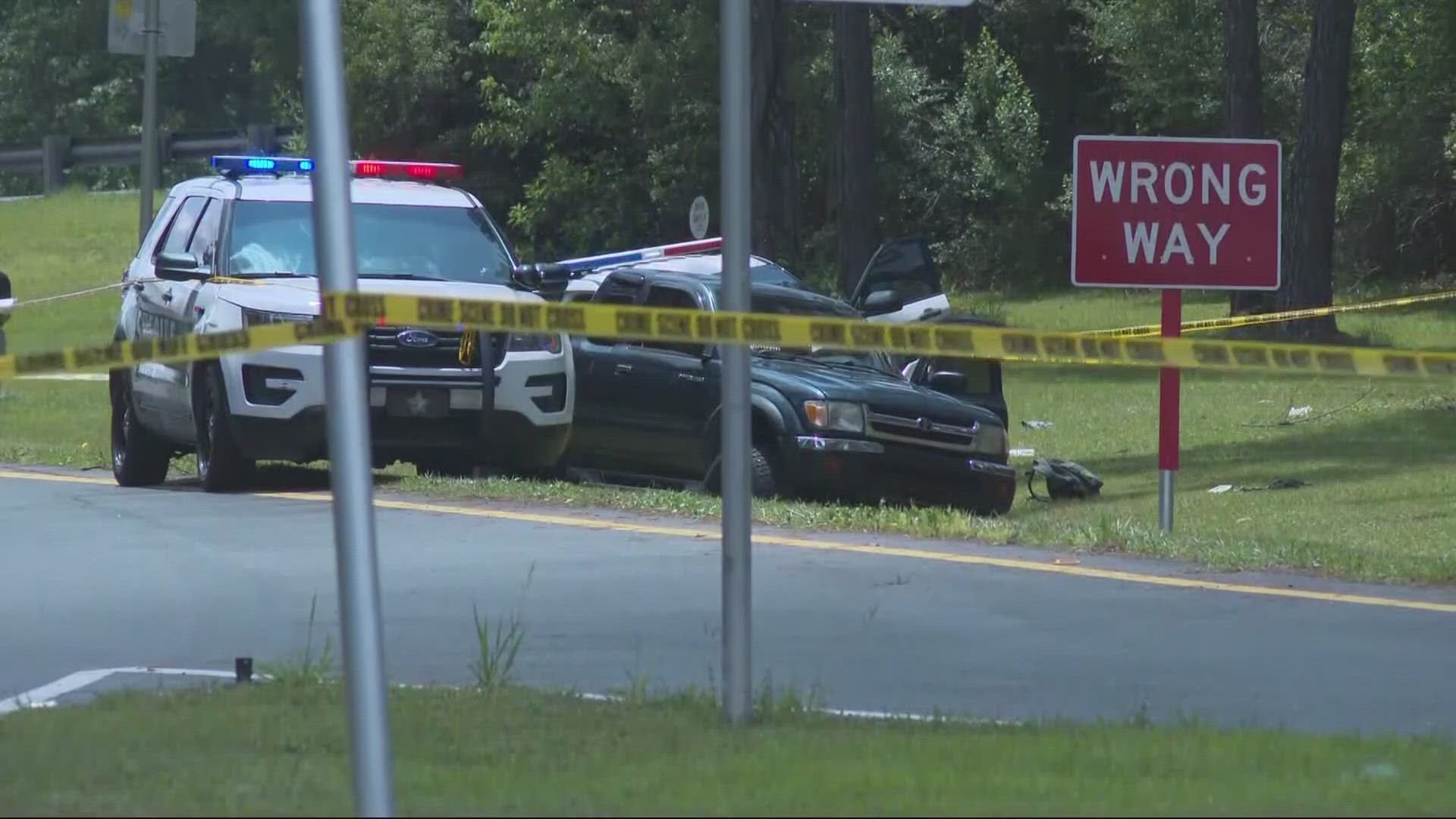 The Interstate 10 off-ramp onto County Road 125 is closed for a significant amount of time, police say.