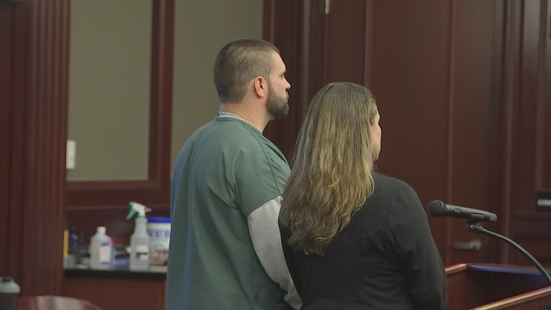 Chad Absher, arrested in the shooting death of his former girlfriend Ashlee on Halloween 2017, has been convicted of first-degree murder.