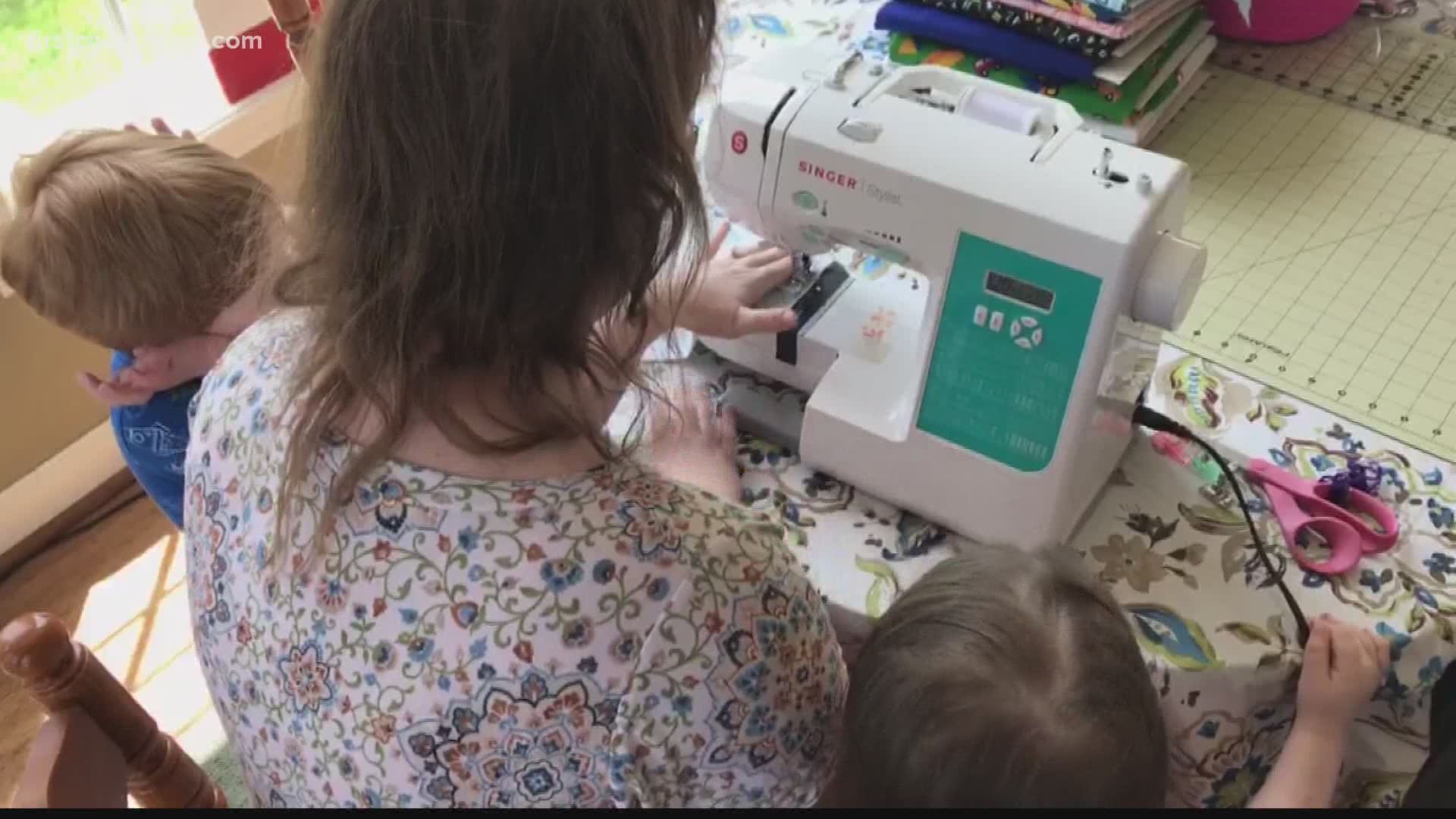 This mom is helping others armed with a sewing machine and her strong will.
